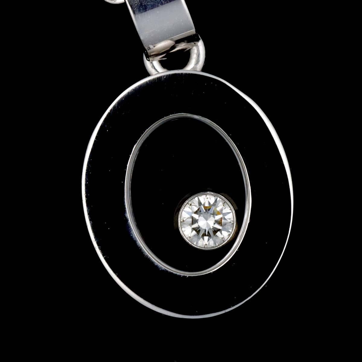 Chopard Chopard Happy Diamond Necklace 18K White Gold 750 90328192