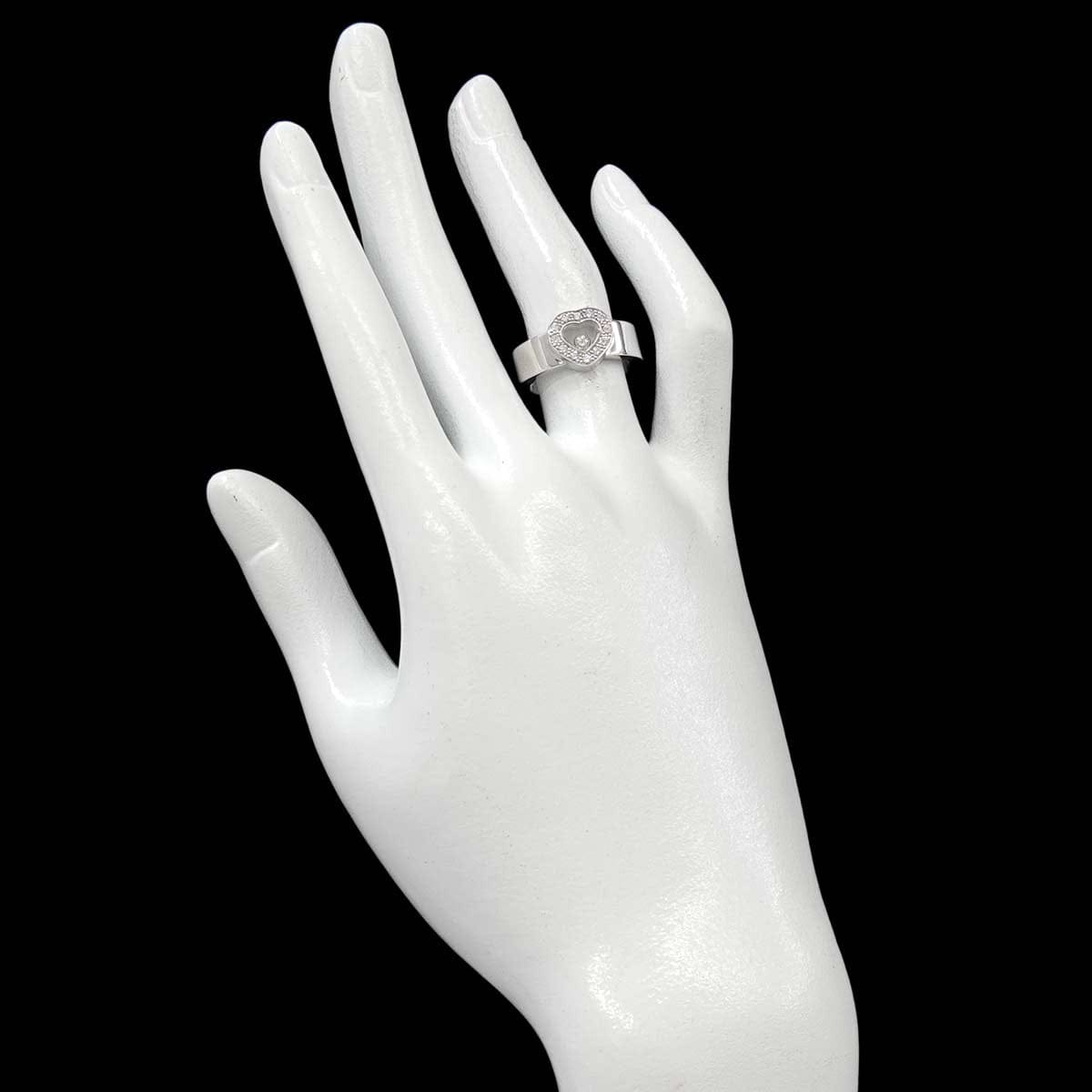 Chopard Chopard Happy Diamond Heart Ring 18K White Gold 750 Size5.5-5.75(US) 90310909