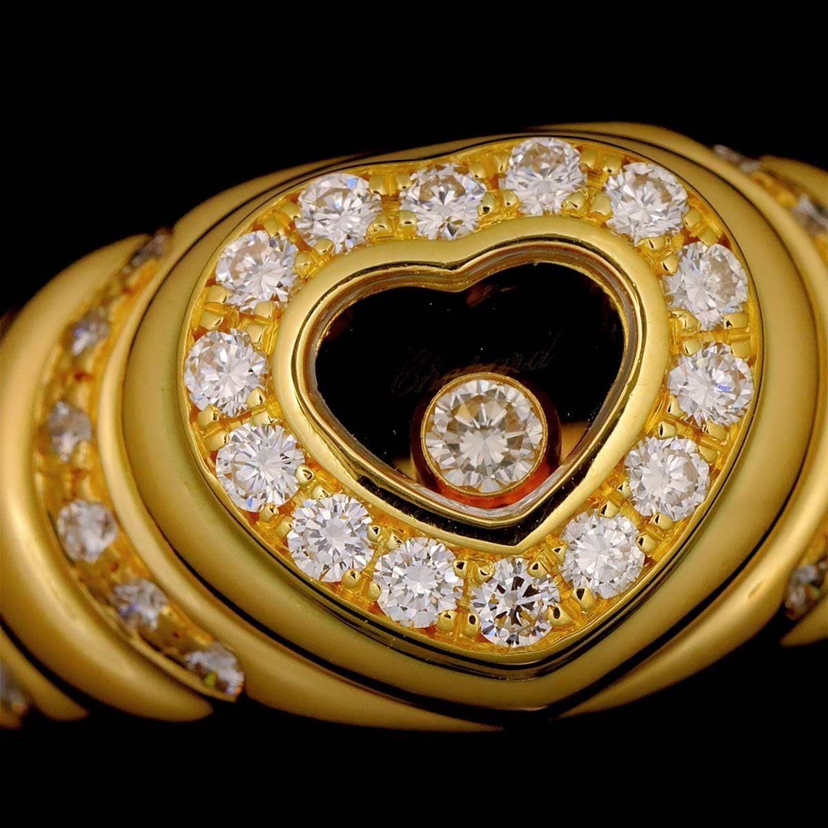 Chopard Chopard Happy Heart Diamond Ring 18K YG 750 Size6.5-6.75(US) 90306918