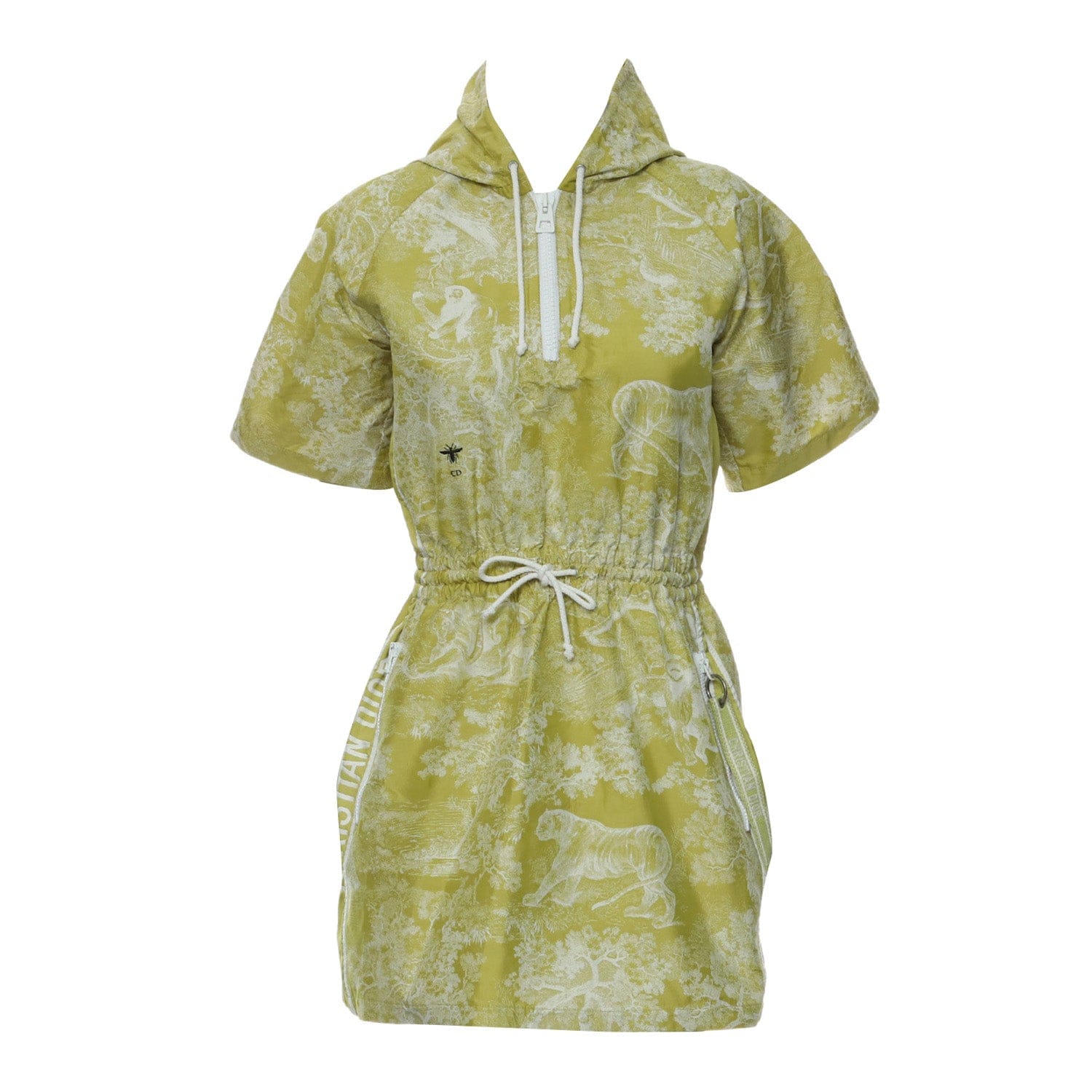 Christian Dior Christian Dior Animal Printed Oblique Hooded Dress