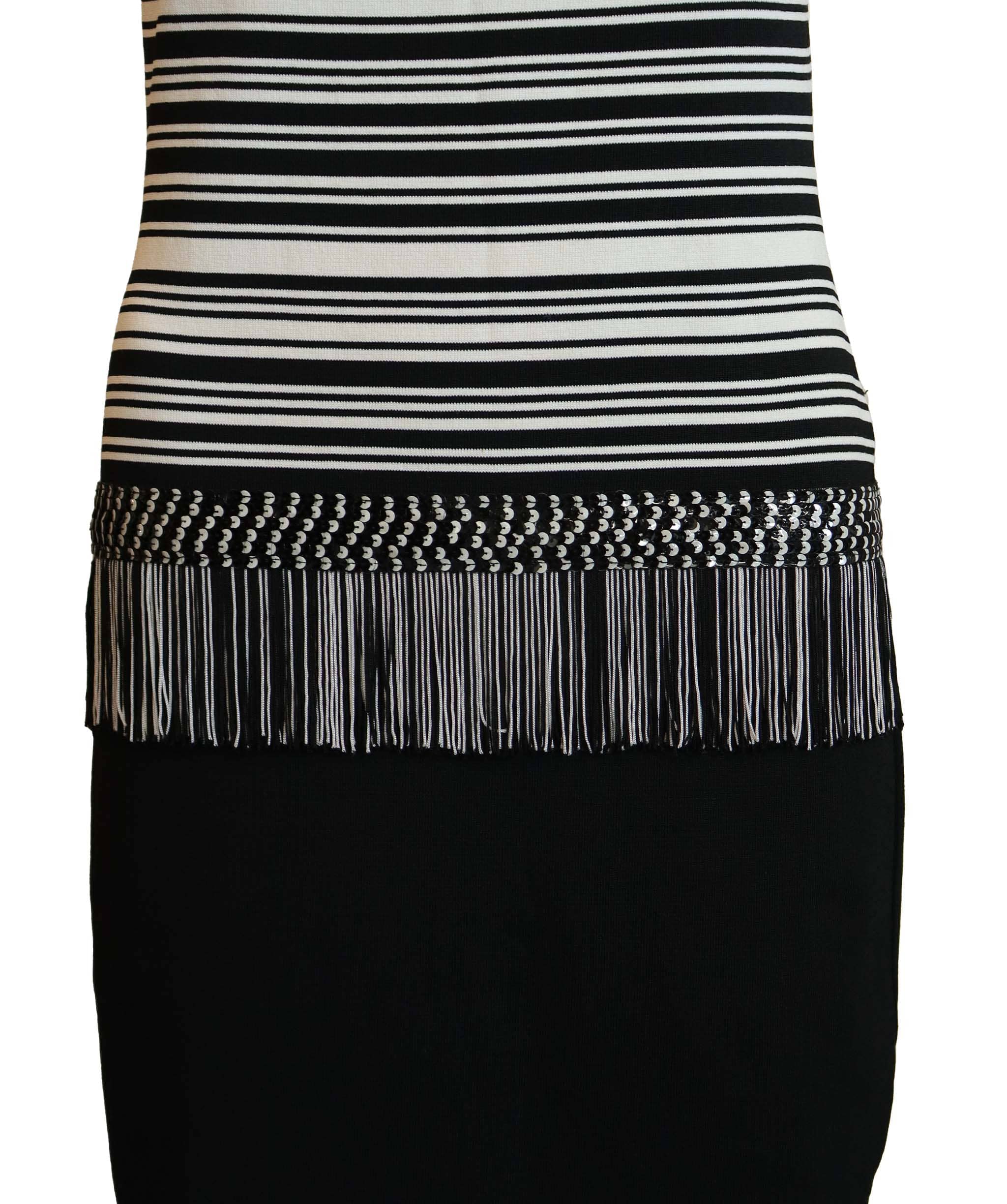 Christian Dior Christian Dior Black and White Dress with Transparent back AGC2927