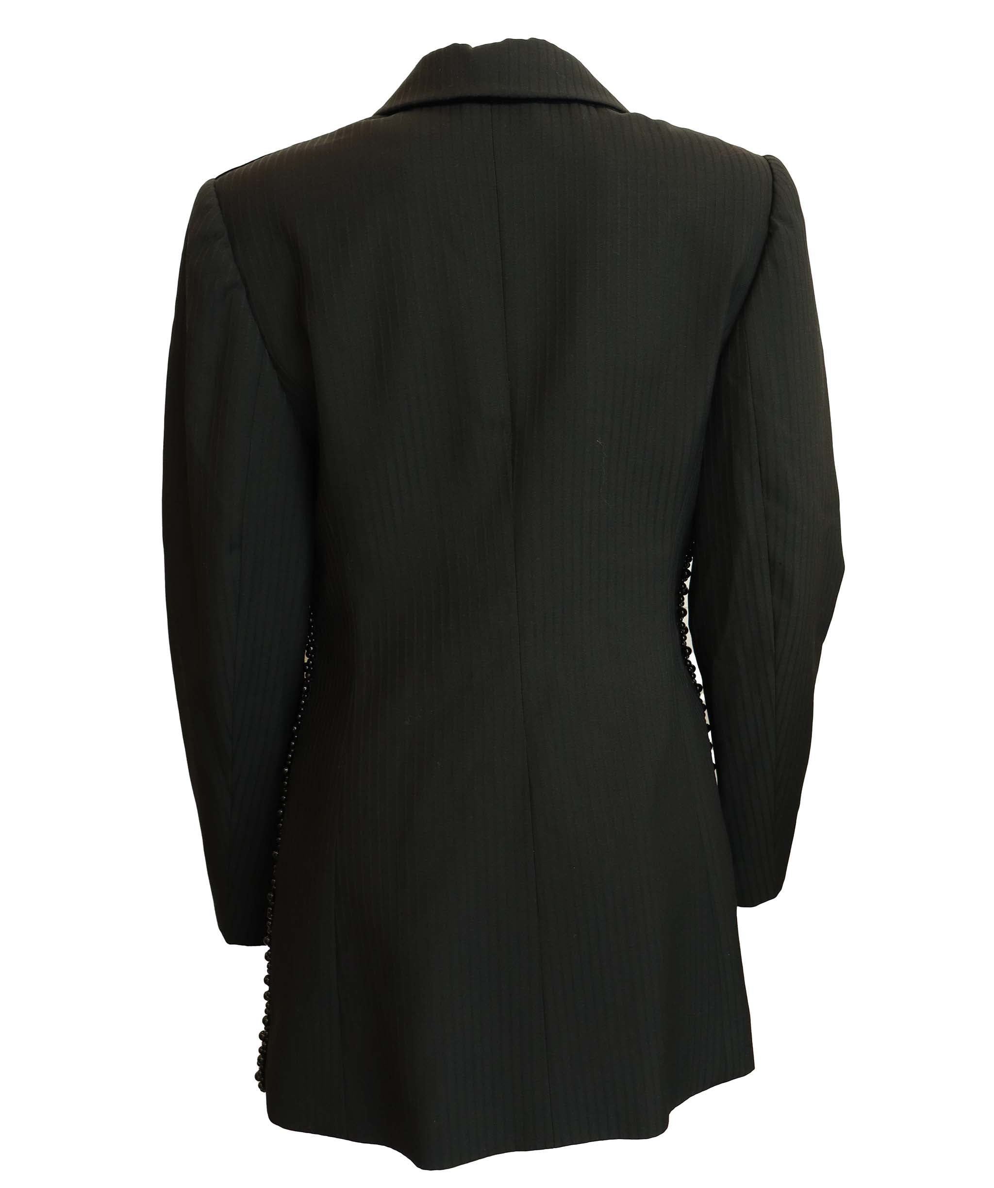 Christian Dior Christian Dior Black Velvet Jacket with pearls AGC2919