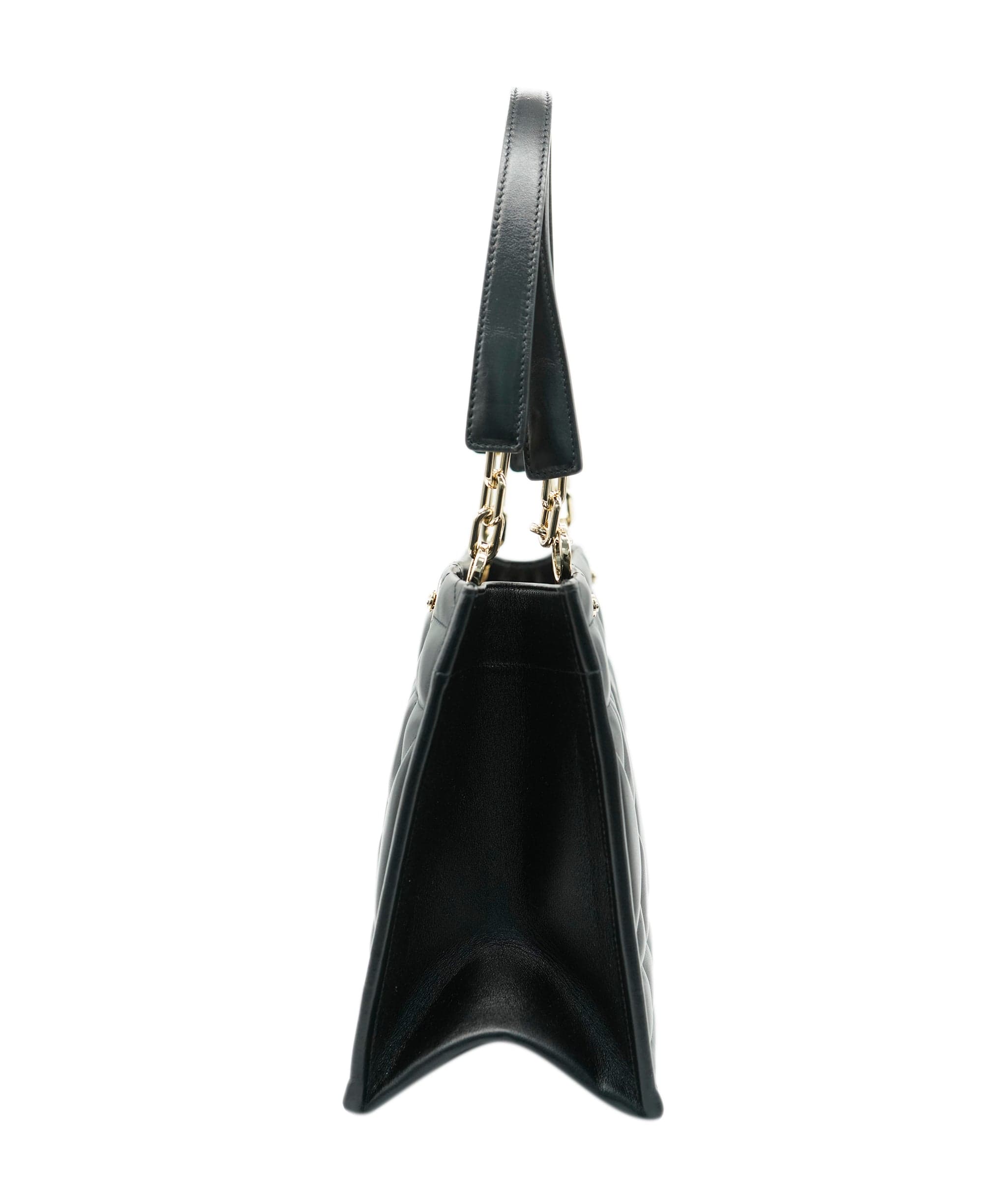 Christian Dior Christian Dior Black Lambskin Archicannage Small Essentials Tote ALL0959