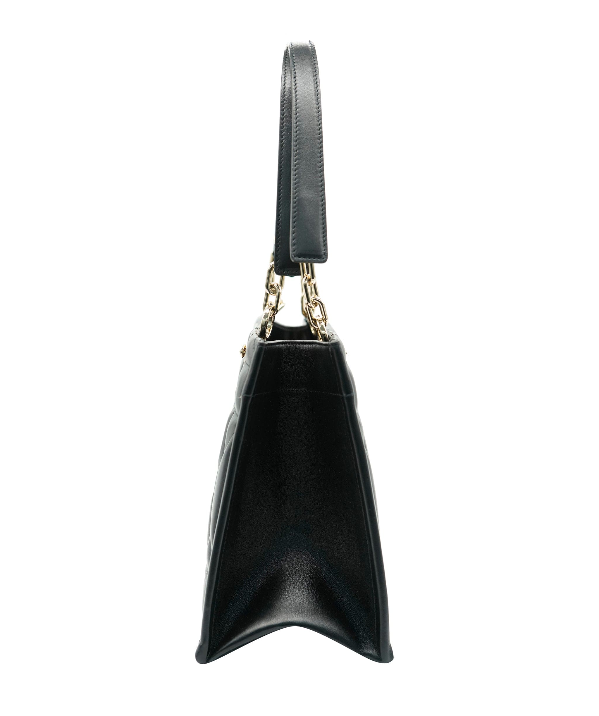 Christian Dior Christian Dior Black Lambskin Archicannage Small Essentials Tote ALL0959