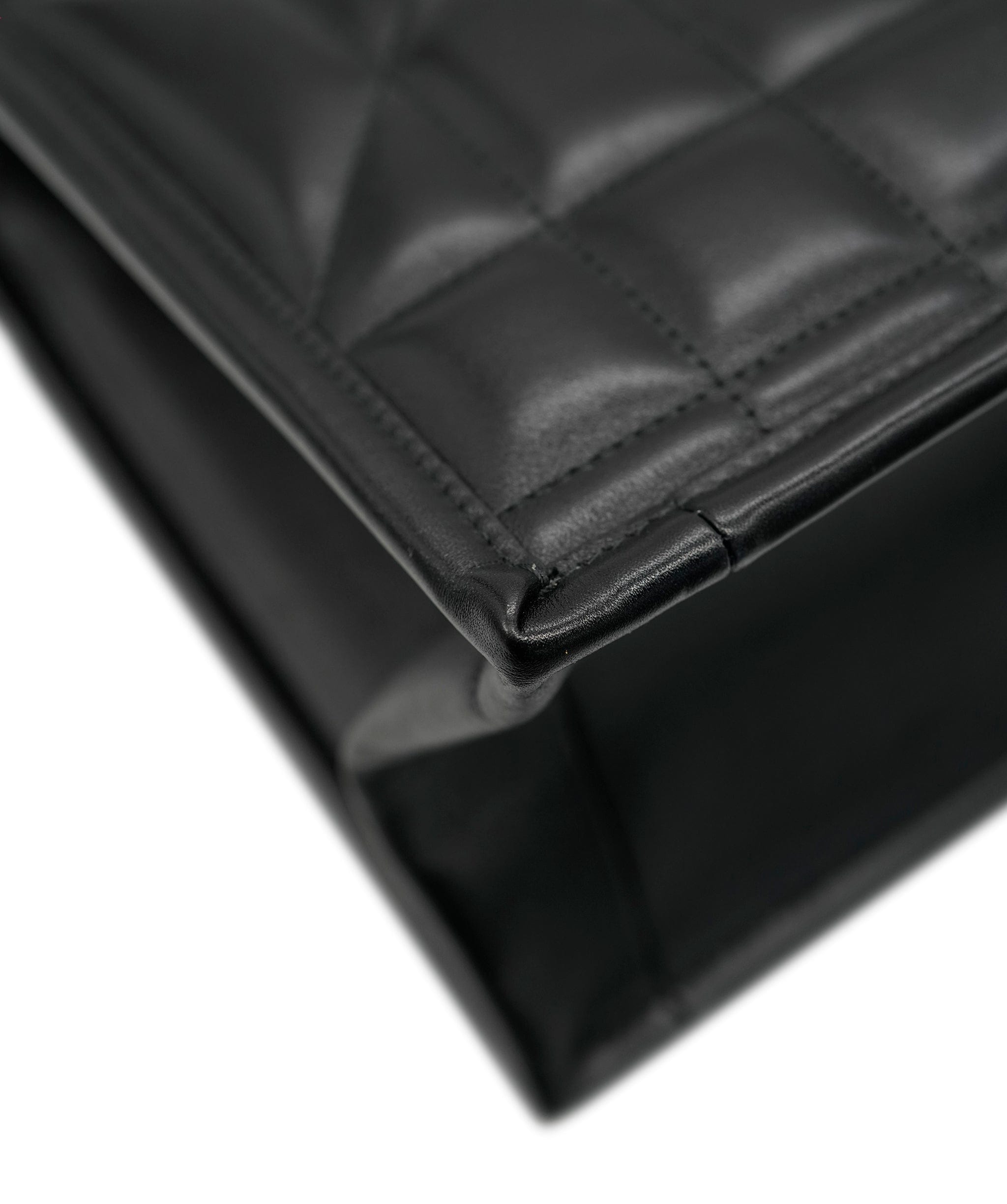 Christian Dior Christian Dior Black Lambskin Archicannage Small Essentials Tote ALL0959