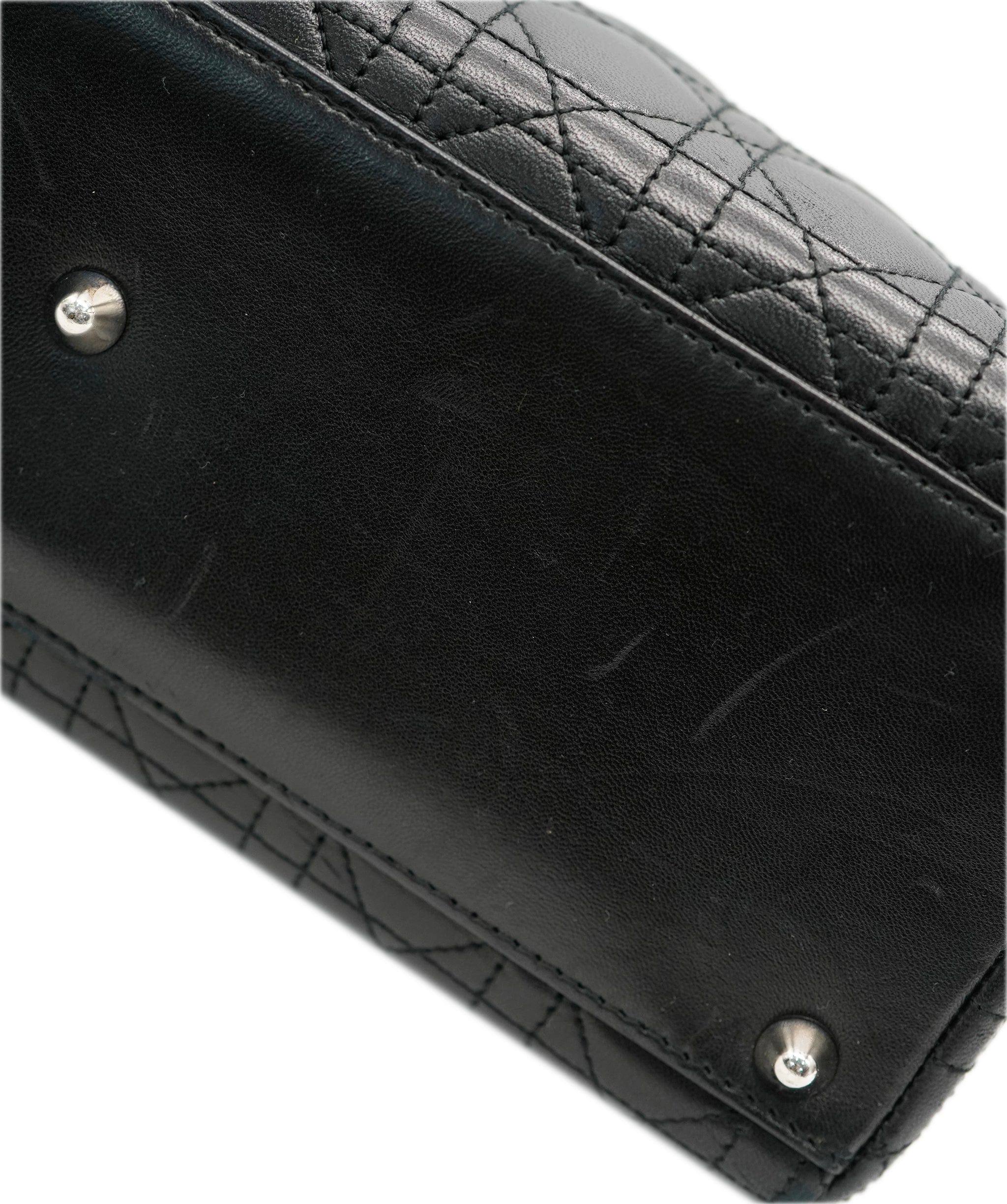 Christian Dior Christian Dior Black Zip Closure Large Lady ALC1769