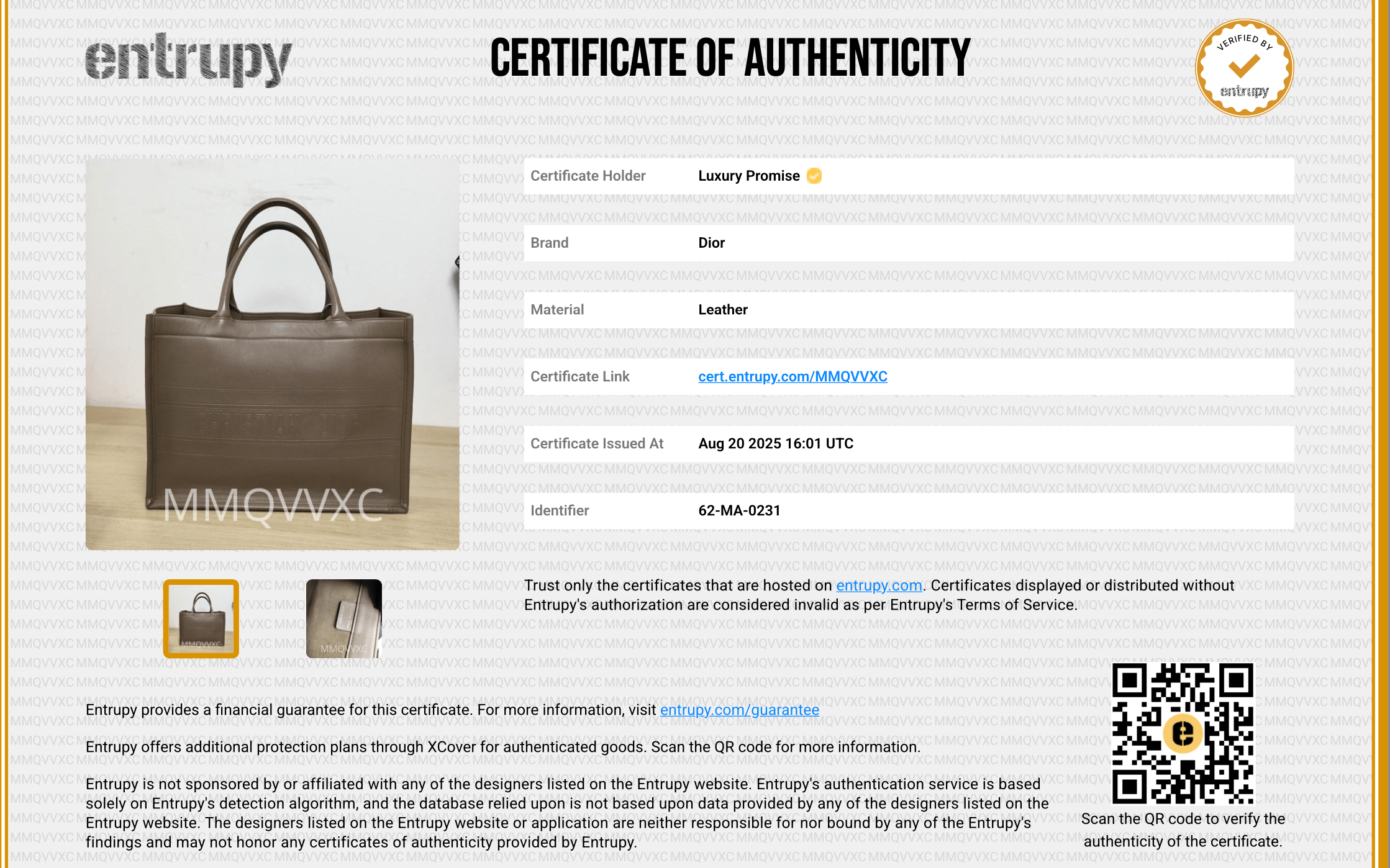 Christian Dior Christian Dior Book Tote Medium Taupe Calfskin SKC1015