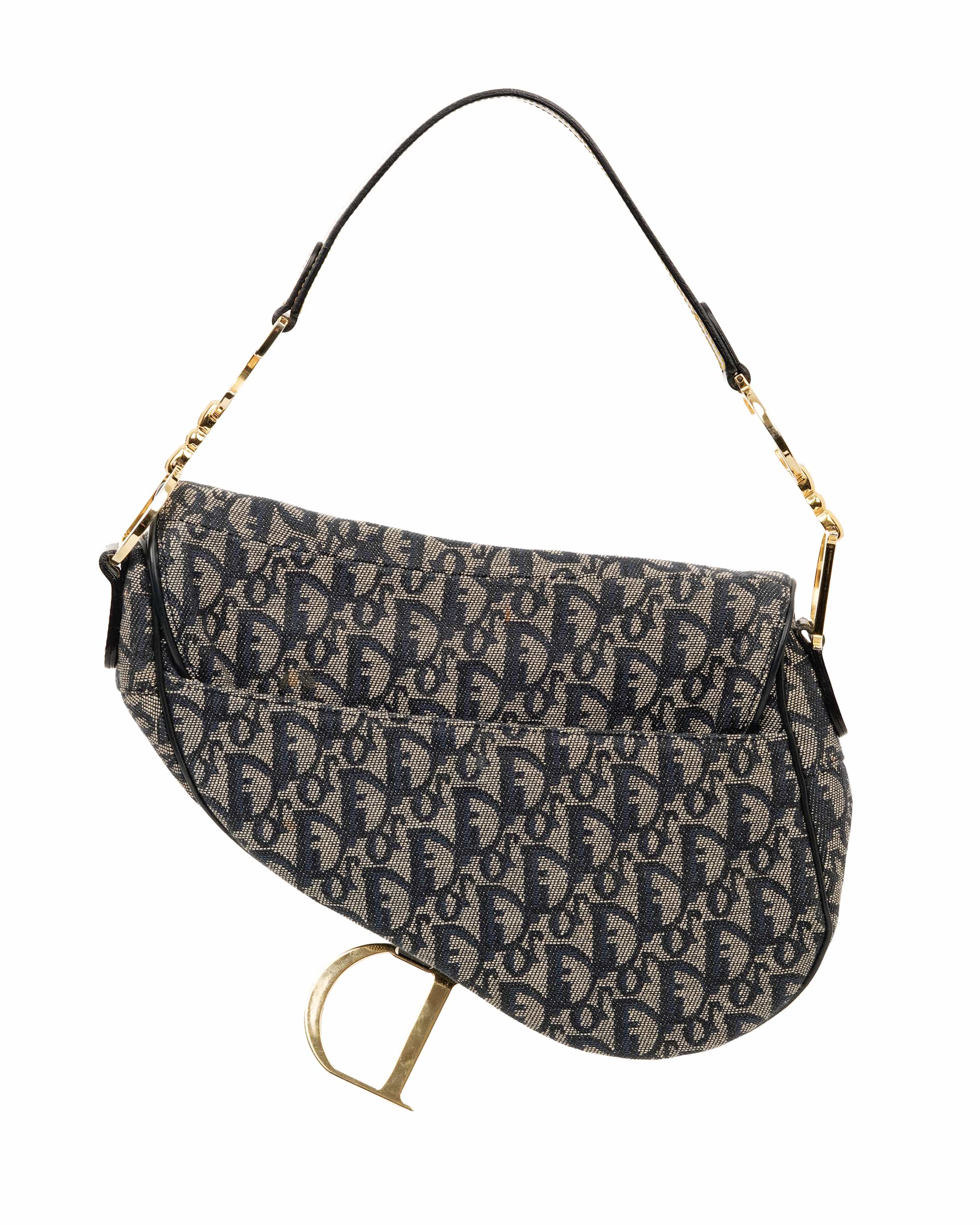 Christian Dior Christian Dior Oblique Saddle Bag With GHW ALL1169