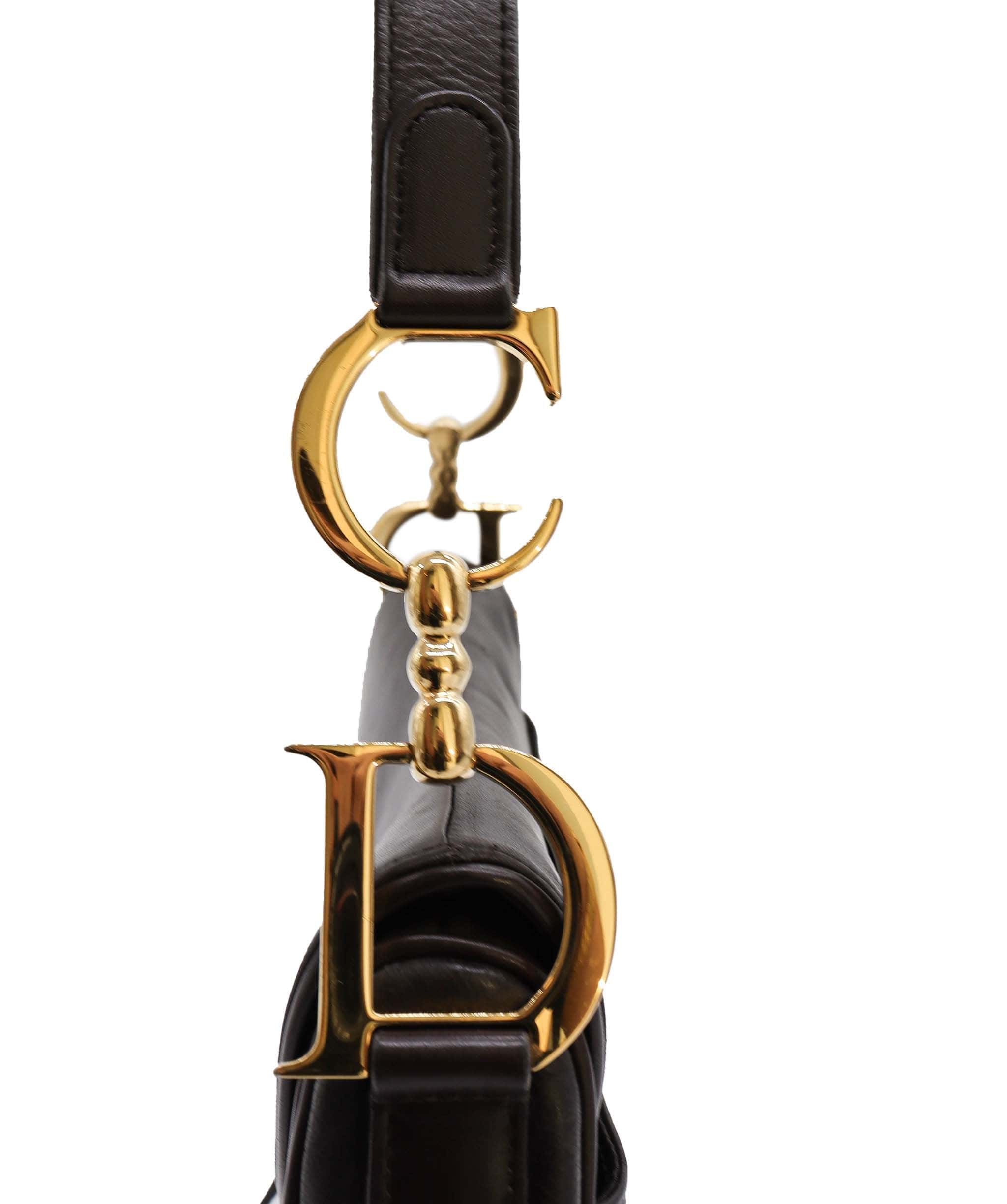 Christian Dior Dior Double Saddle Bag Dark Brown DXBK0090