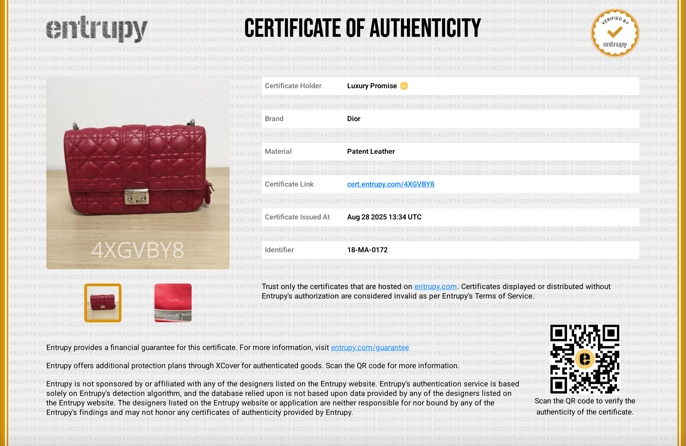 Christian Dior Dior miss dior red handbag with SHW - AJC0848