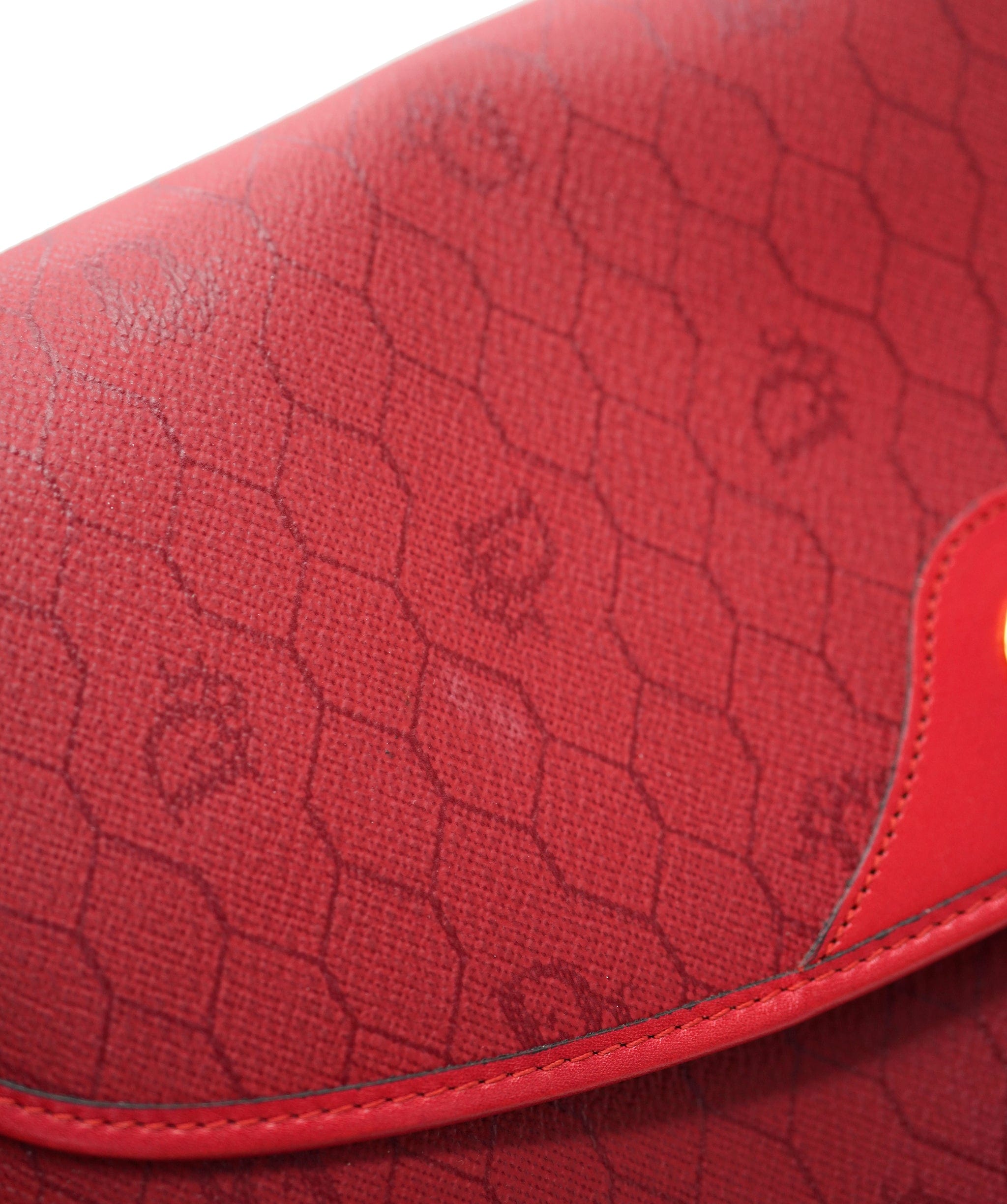 Christian Dior Vintage dior honeycomb red clutch - AJC0784