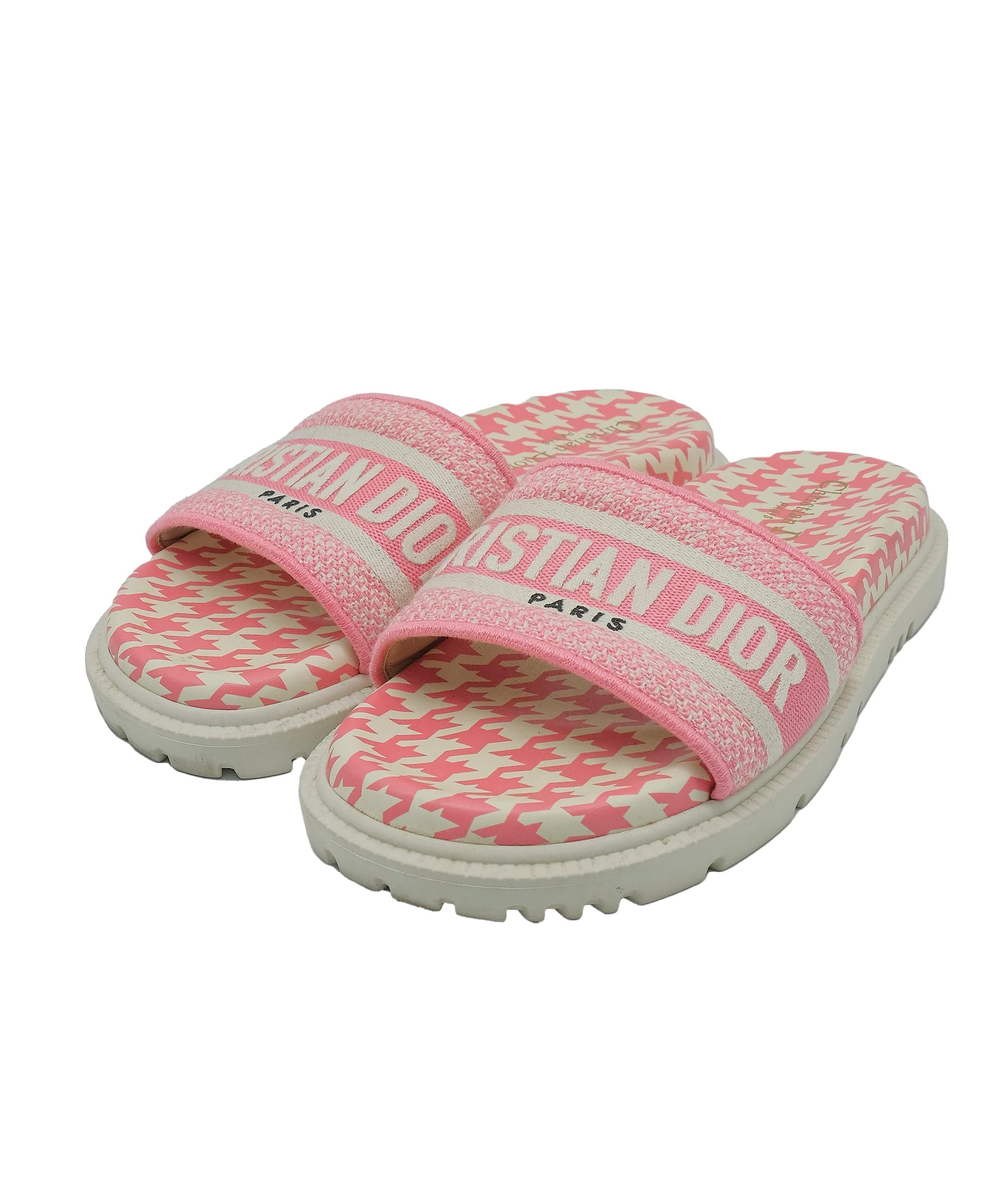 Christian Dior Christian Dior Handstooth Slides 37.5 RJC3419