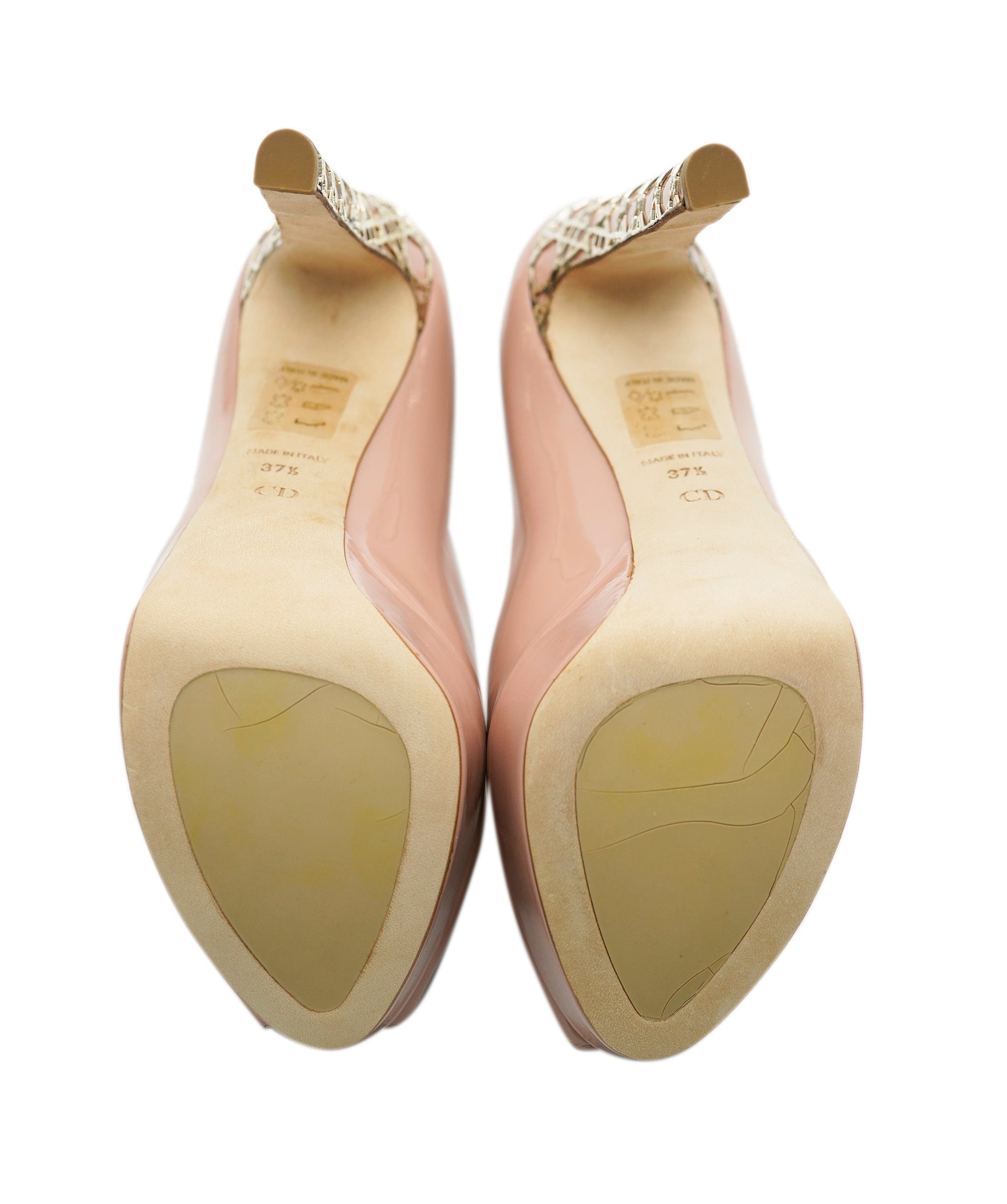 Christian Dior Dior Metal Cannage Heels in Nude AJC0642