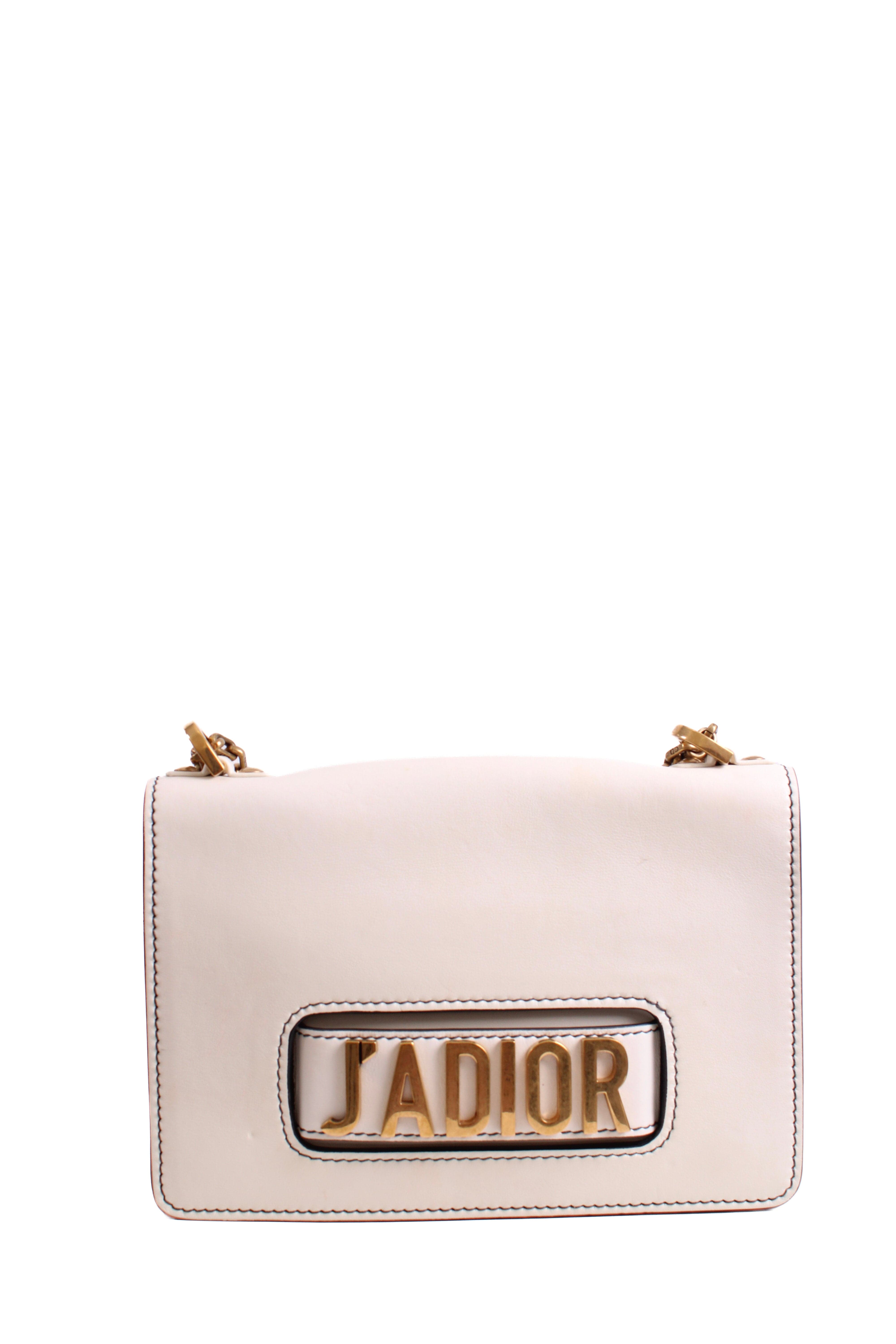 Christian Dior Christian Dior J'Adior Chain Flap Handbag Cream