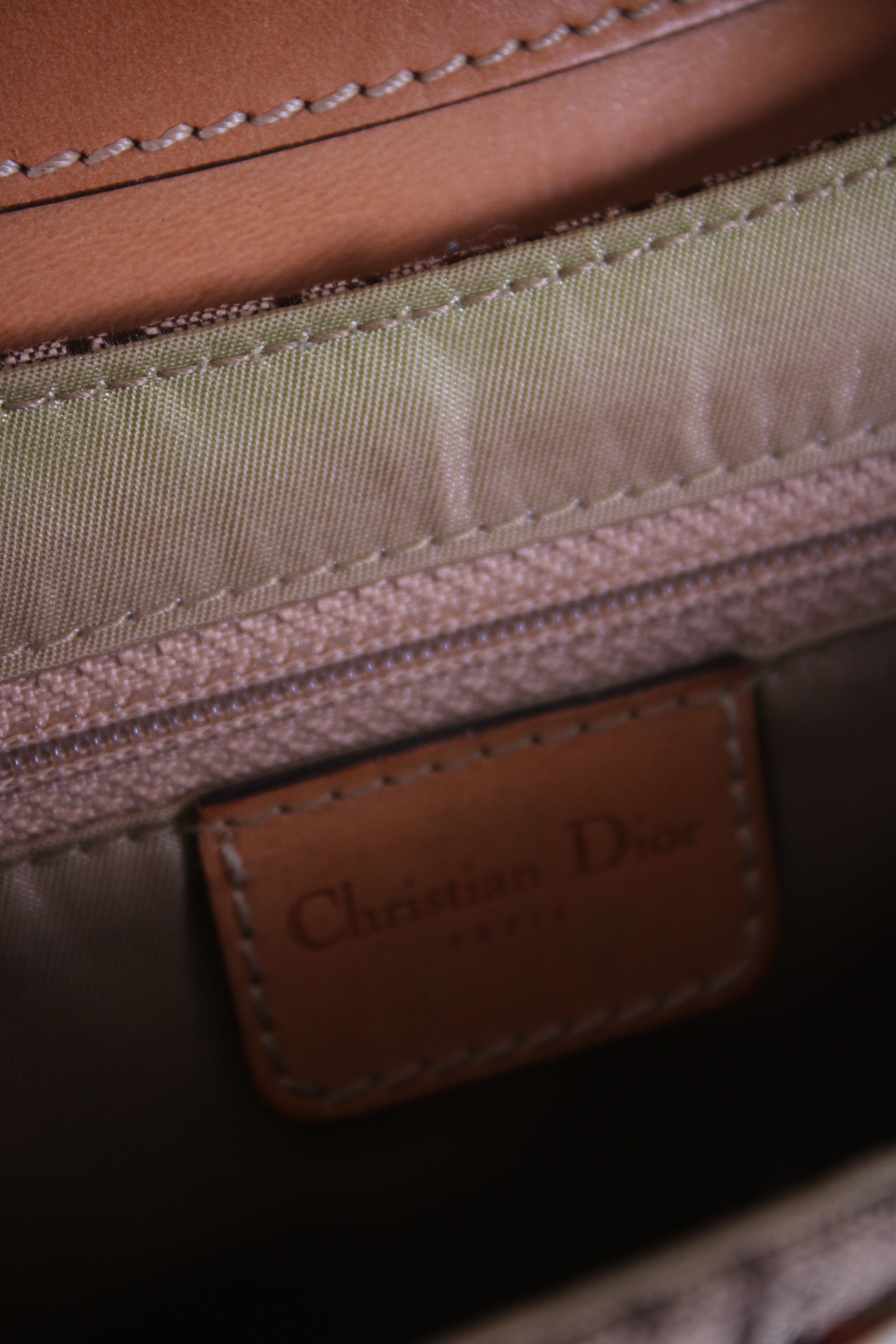 Christian Dior Christian Dior Trotter Handbag Tan