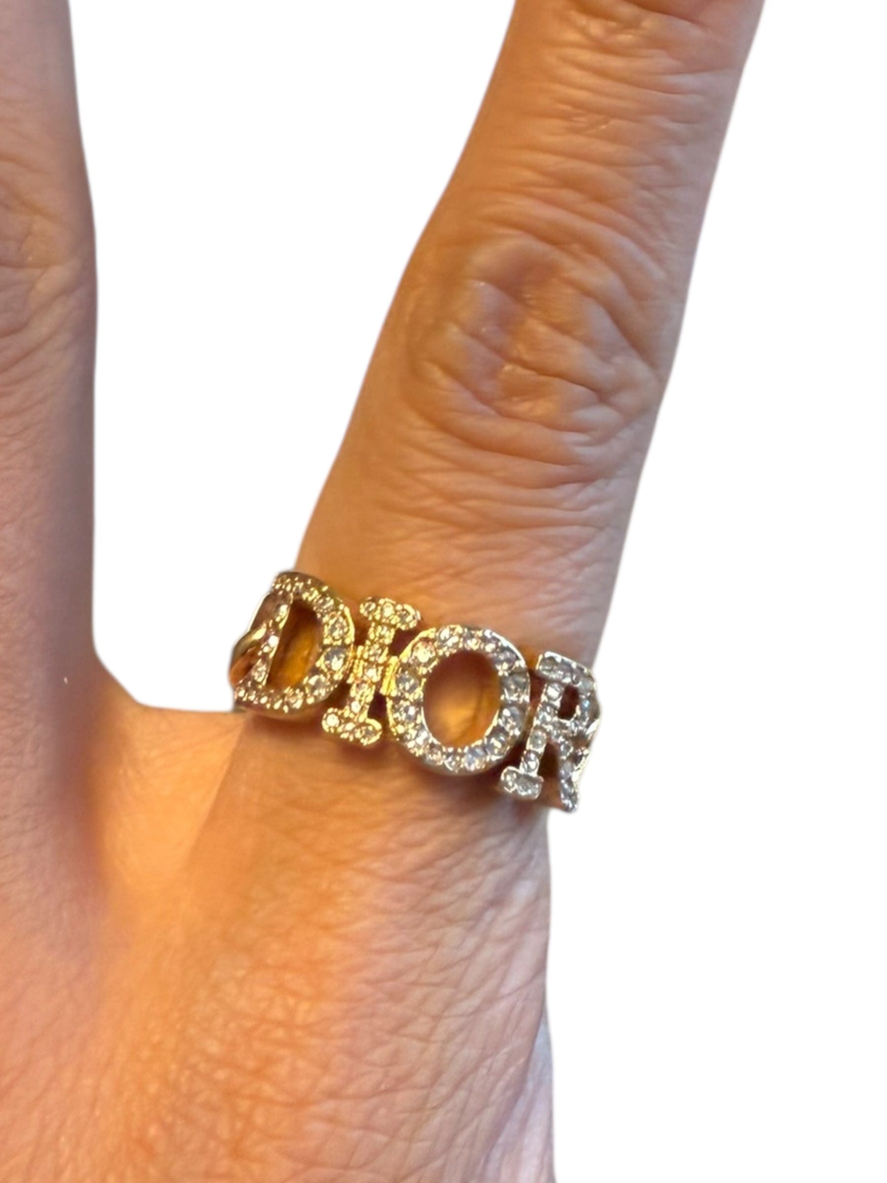 Christian Dior Dior Rhinestone Ring DXBK0137