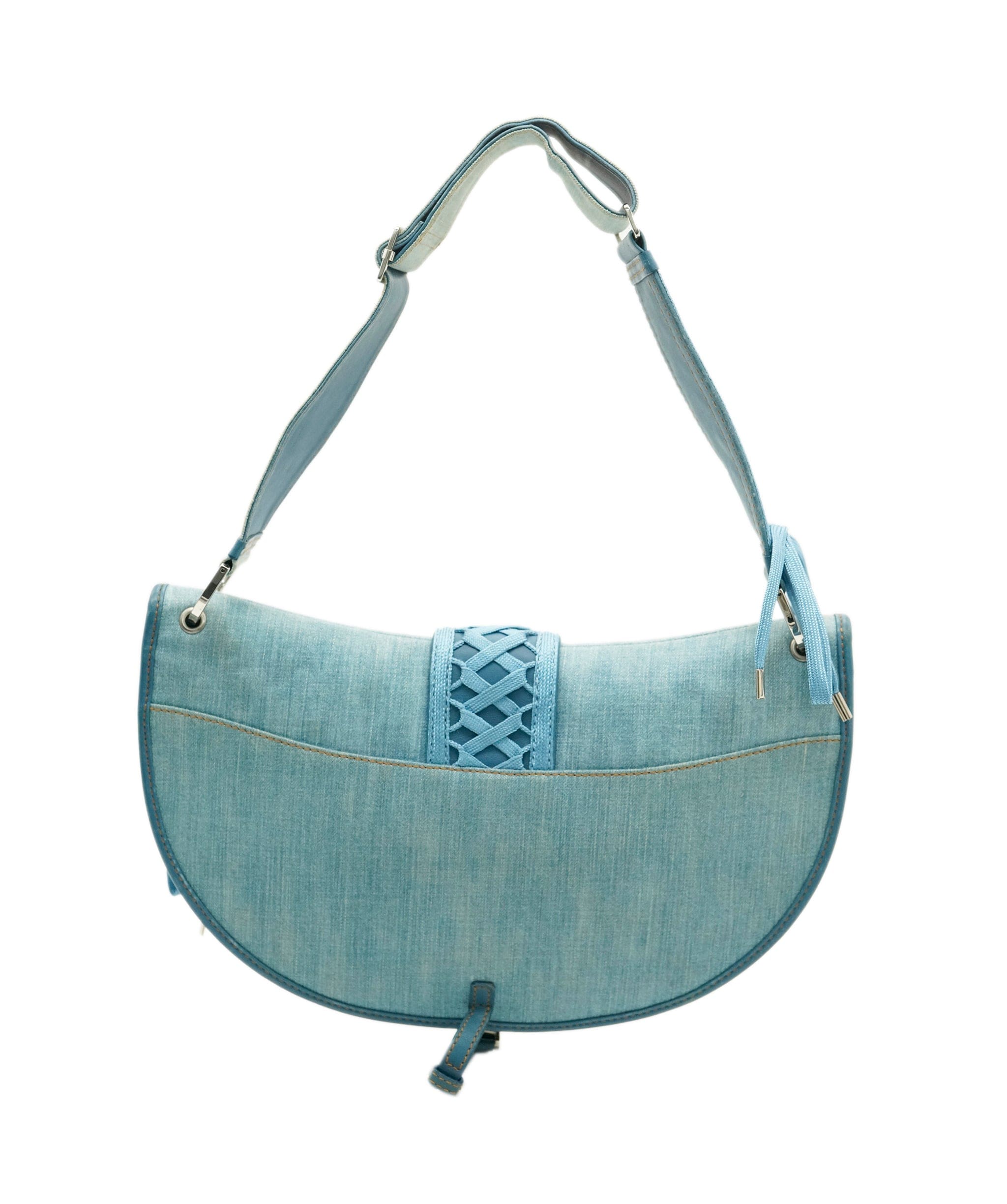 Christian Dior Dior Admit it Denim Shoulder Bag Blue - DXBS1830