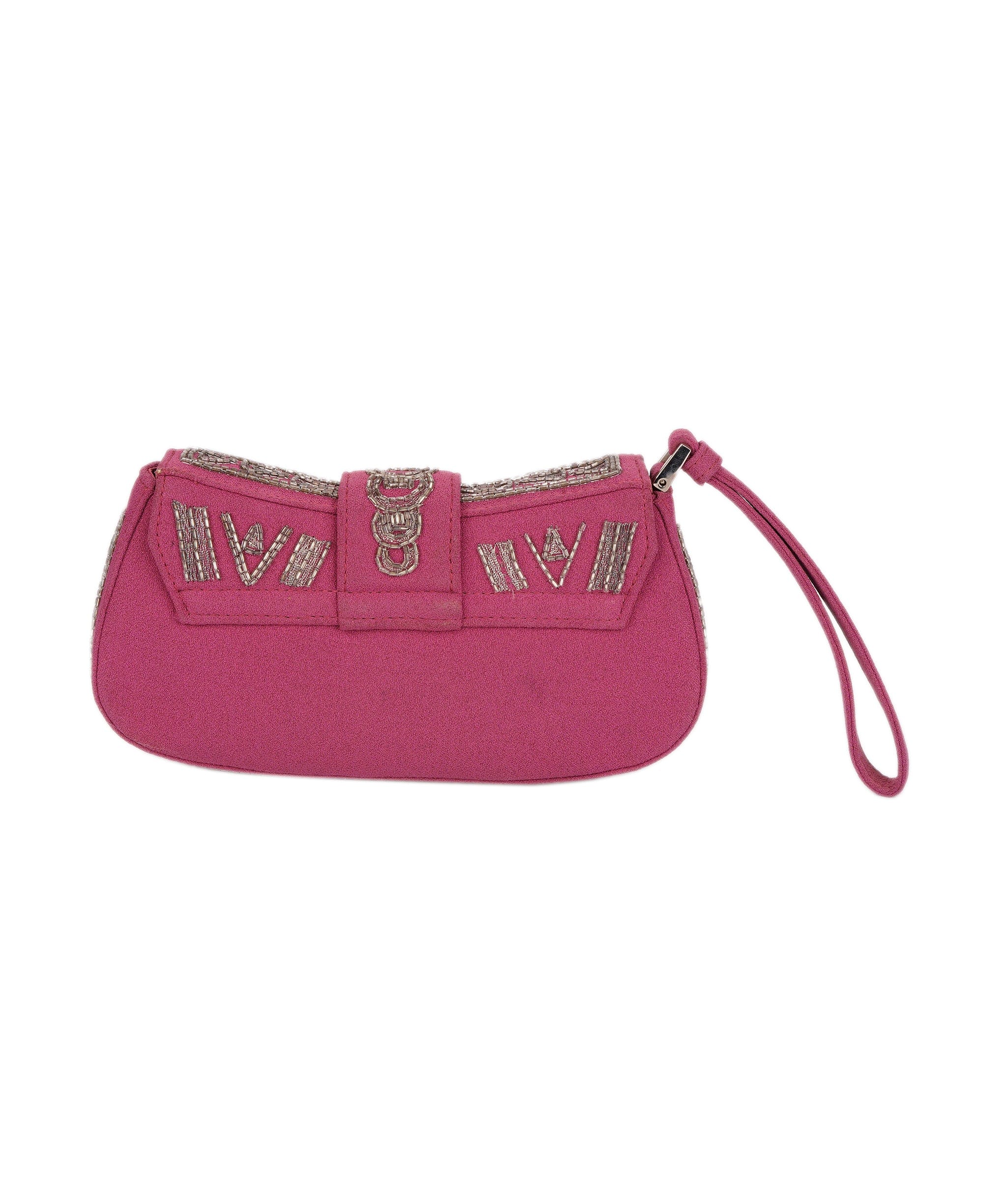 Christian Dior Dior Beaded Clutch Bag Purple DXBS1835
