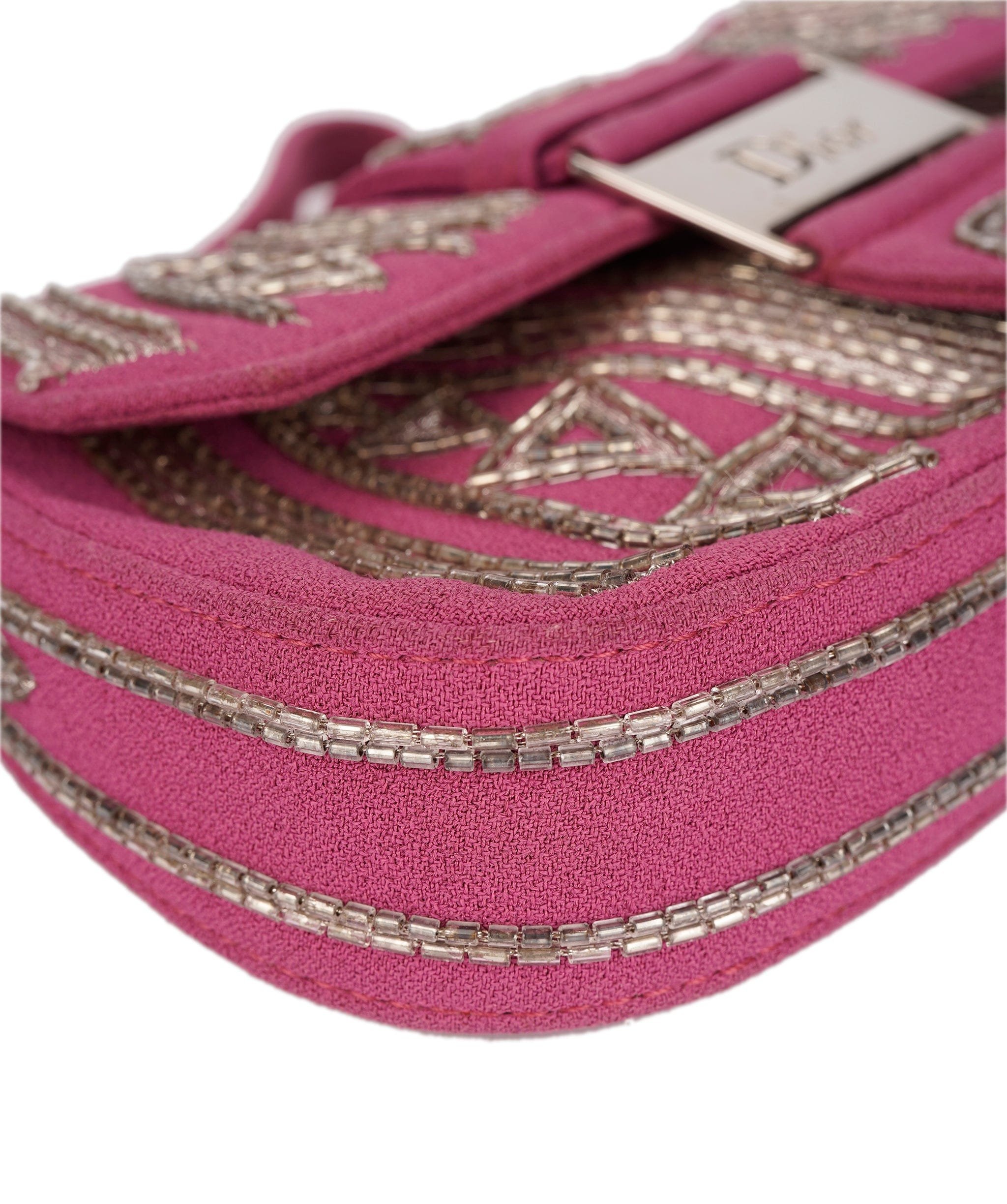 Christian Dior Dior Beaded Clutch Bag Purple DXBS1835