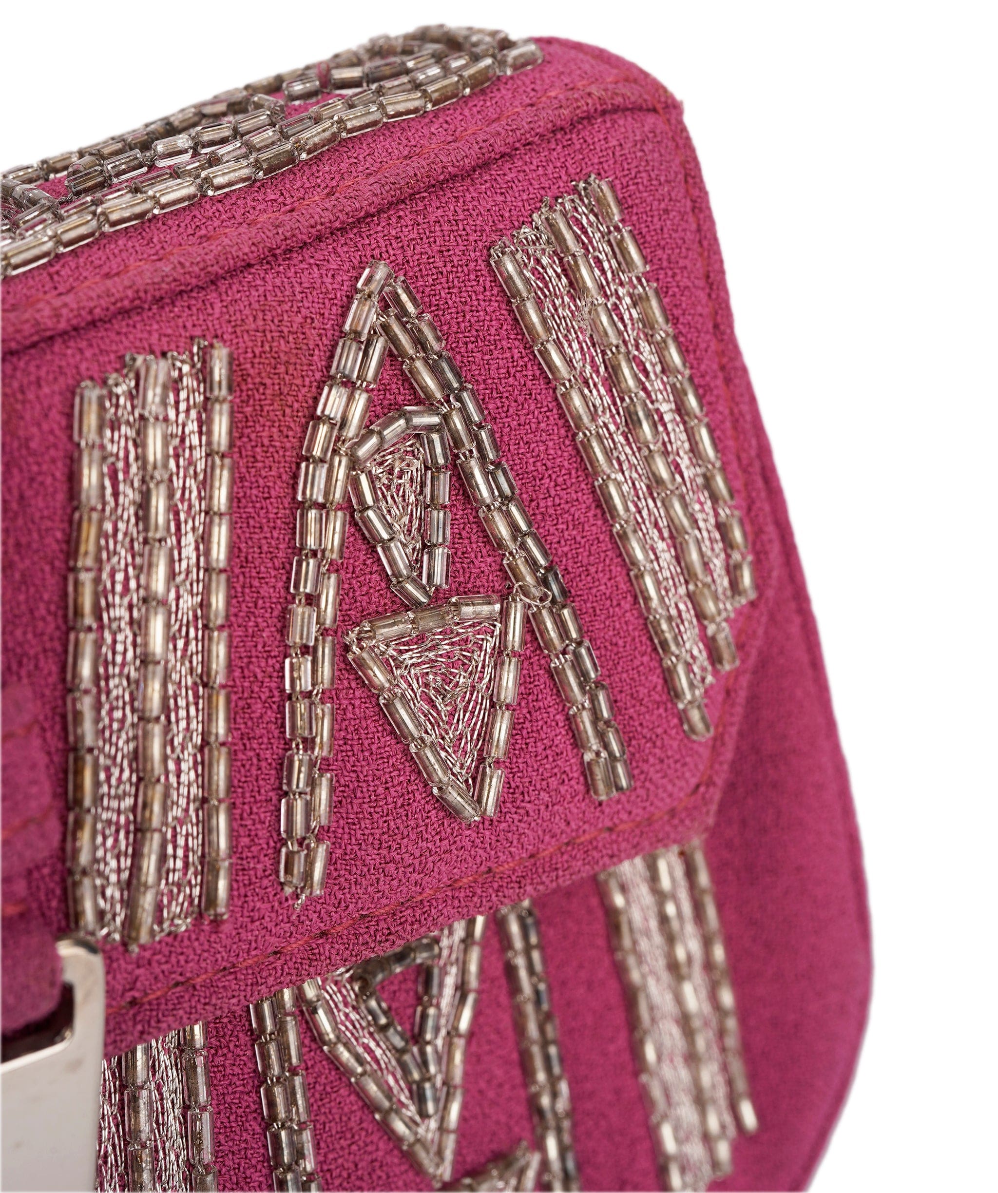 Christian Dior Dior Beaded Clutch Bag Purple DXBS1835
