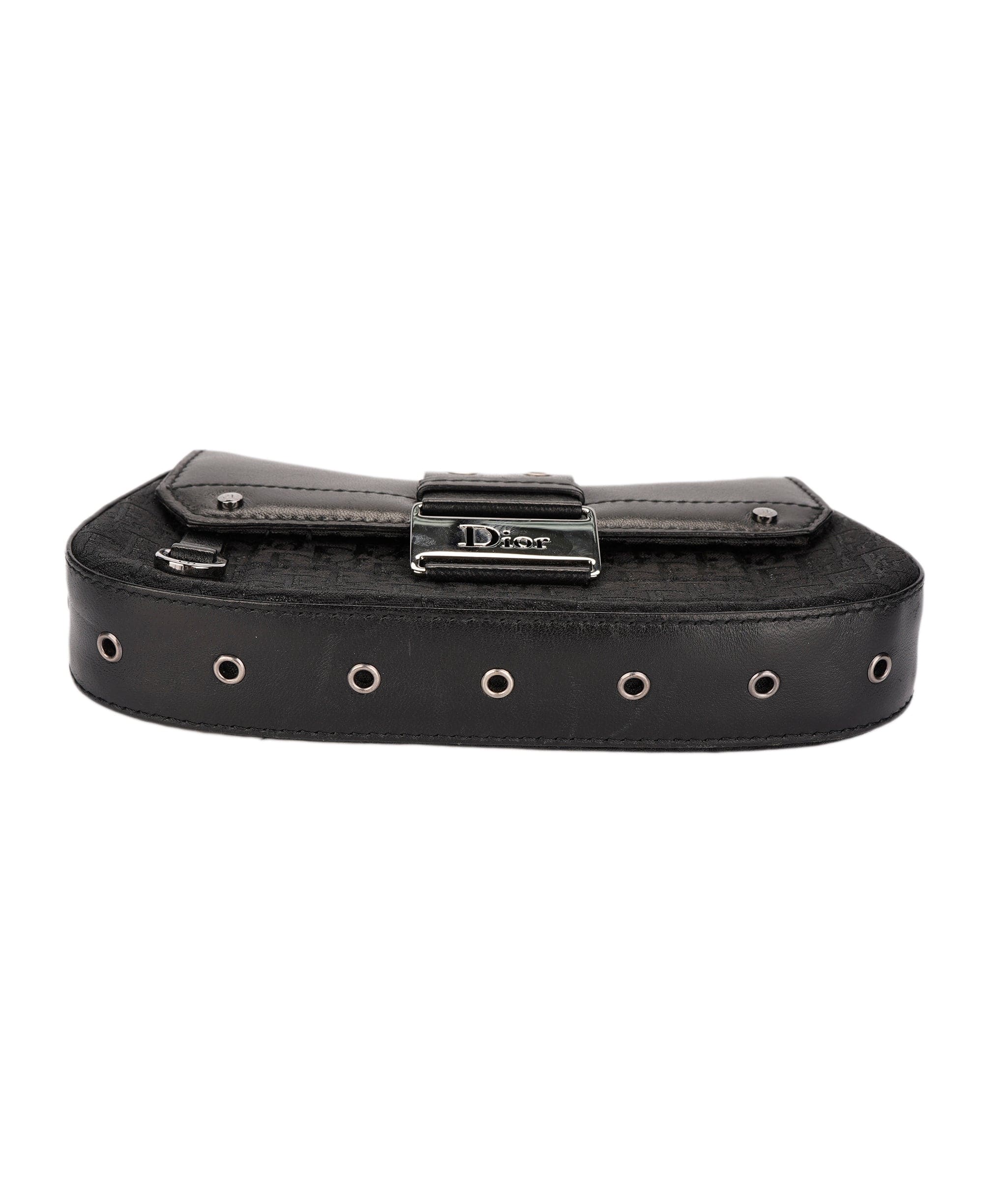 Christian Dior Dior Trotter Clutch Bag Black DXBS1836