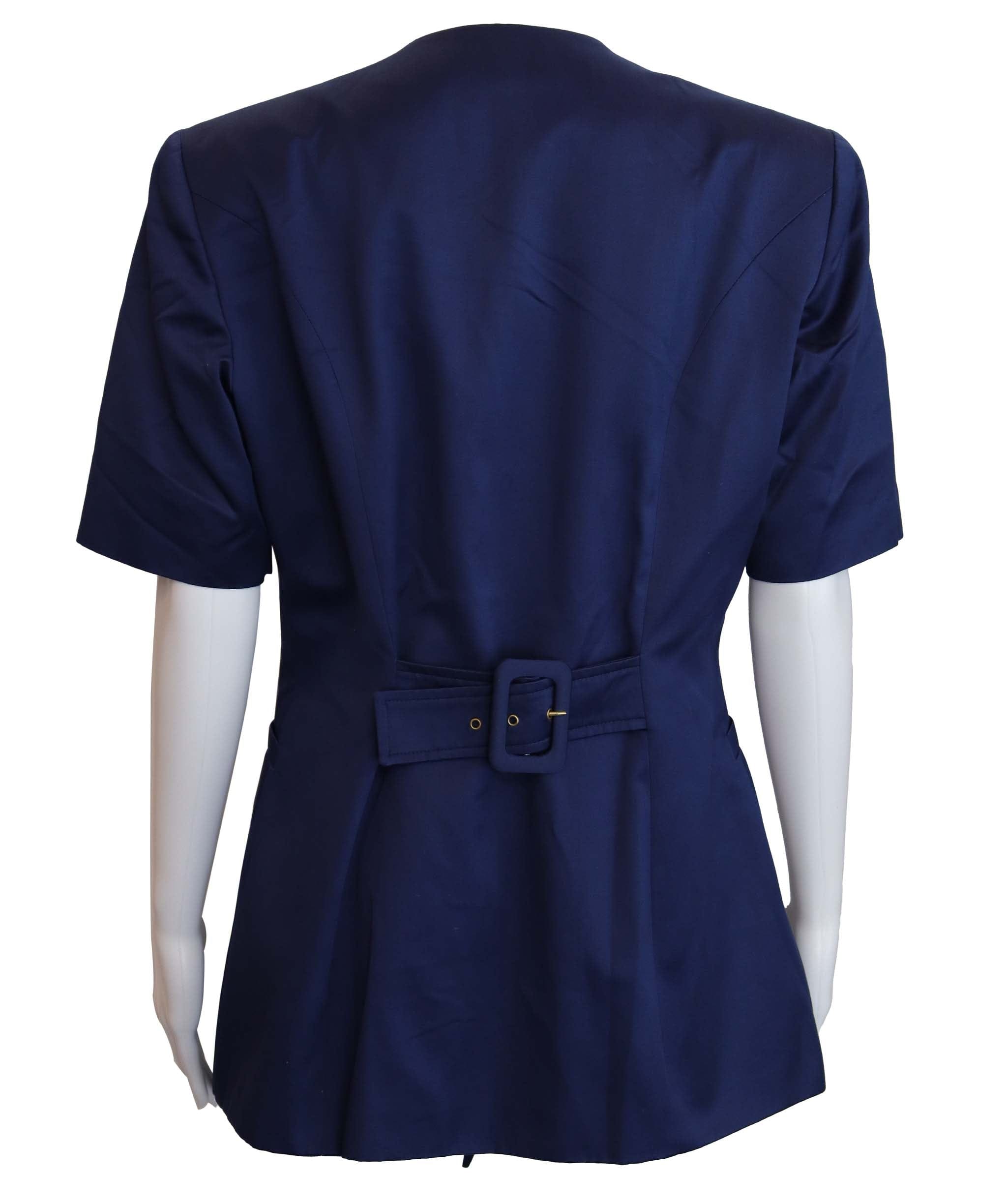 Christian Dior CHRISTIAN DIOR Button pearls short sleeves jacket AGC2959