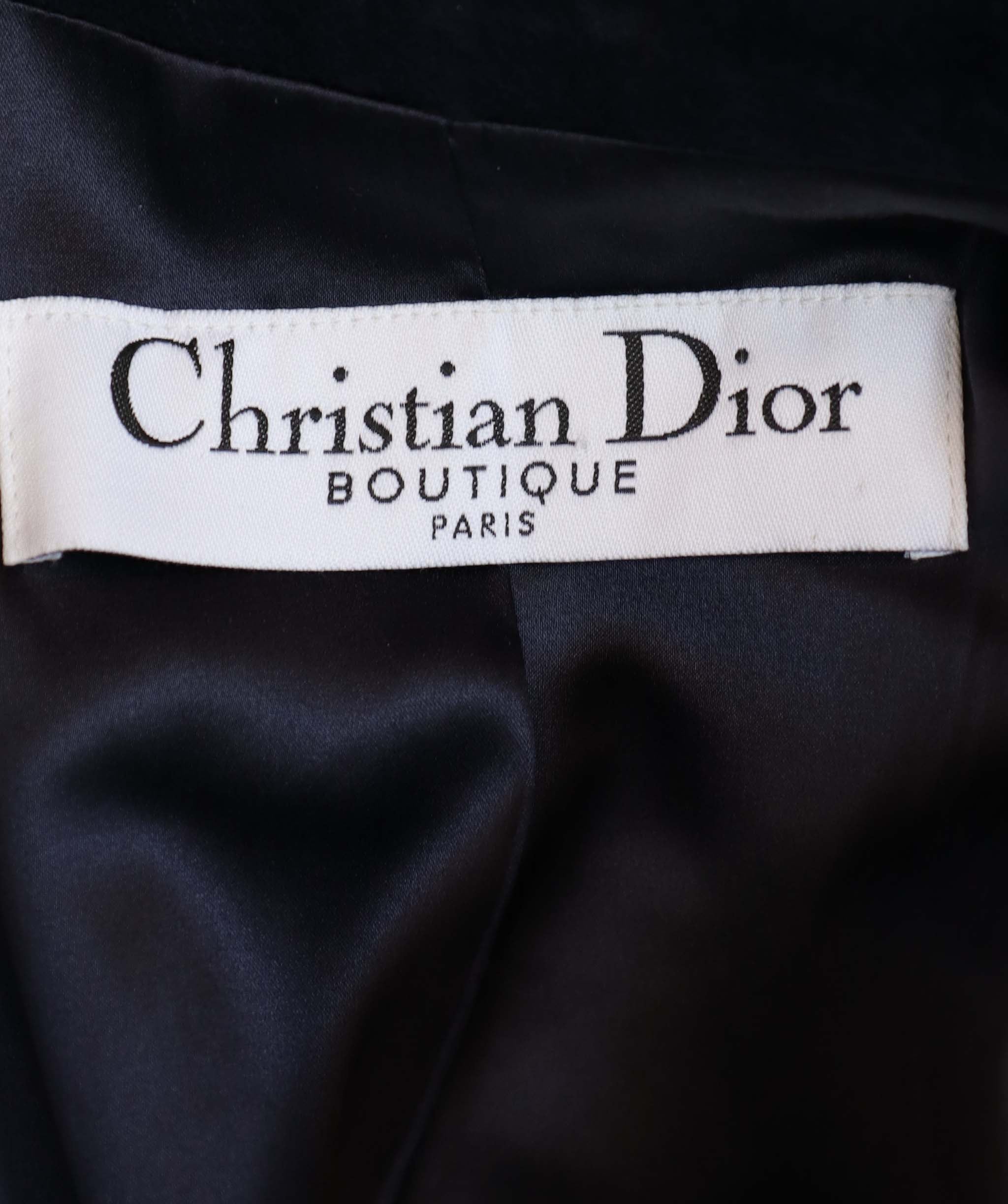 Christian Dior CHRISTIAN DIOR Classic cashmere jacket with belt AGC2298