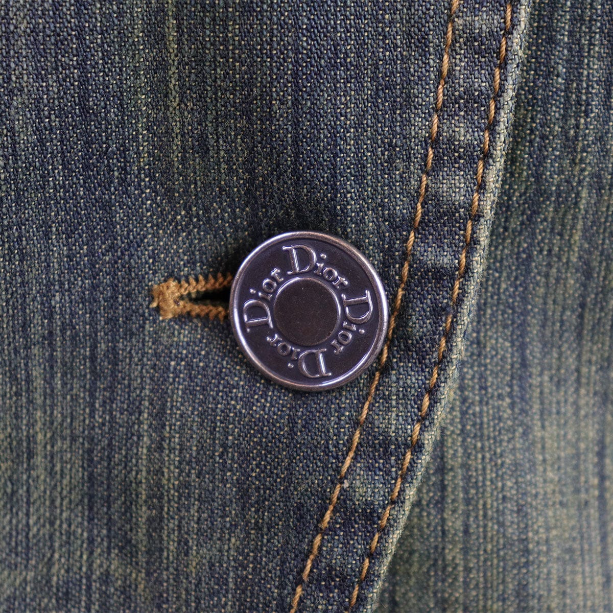 Christian Dior Christian Dior jean and leather waist coat AGC2596