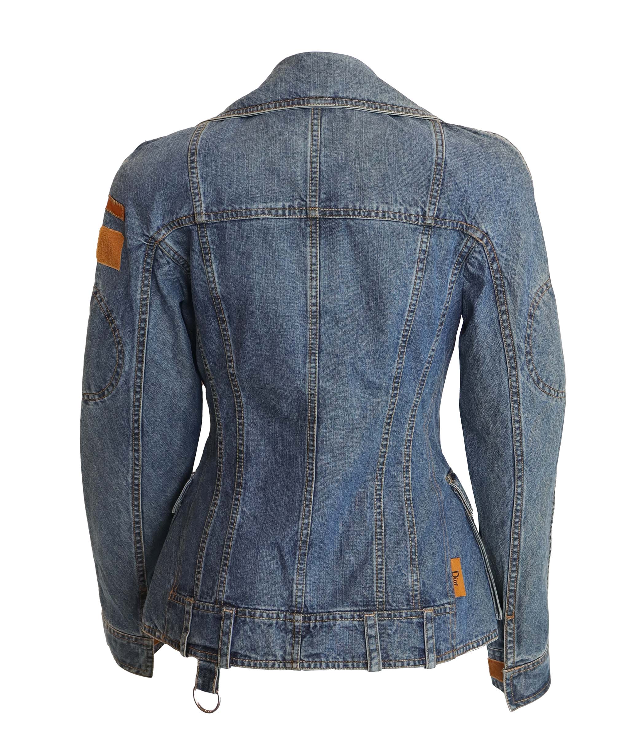 Christian Dior Christian Dior jean bar jacket with shoulder pads AGC2509