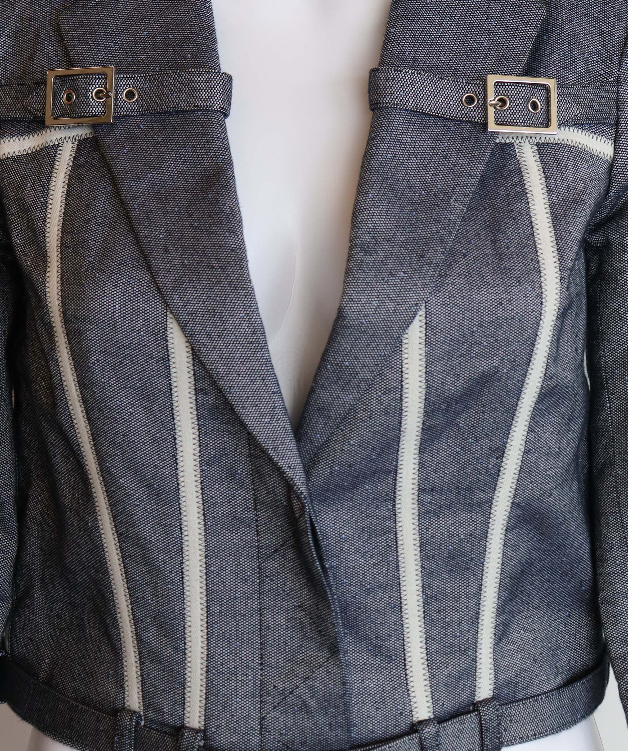 Christian Dior Christian Dior Jean jacket with white details AGC2514