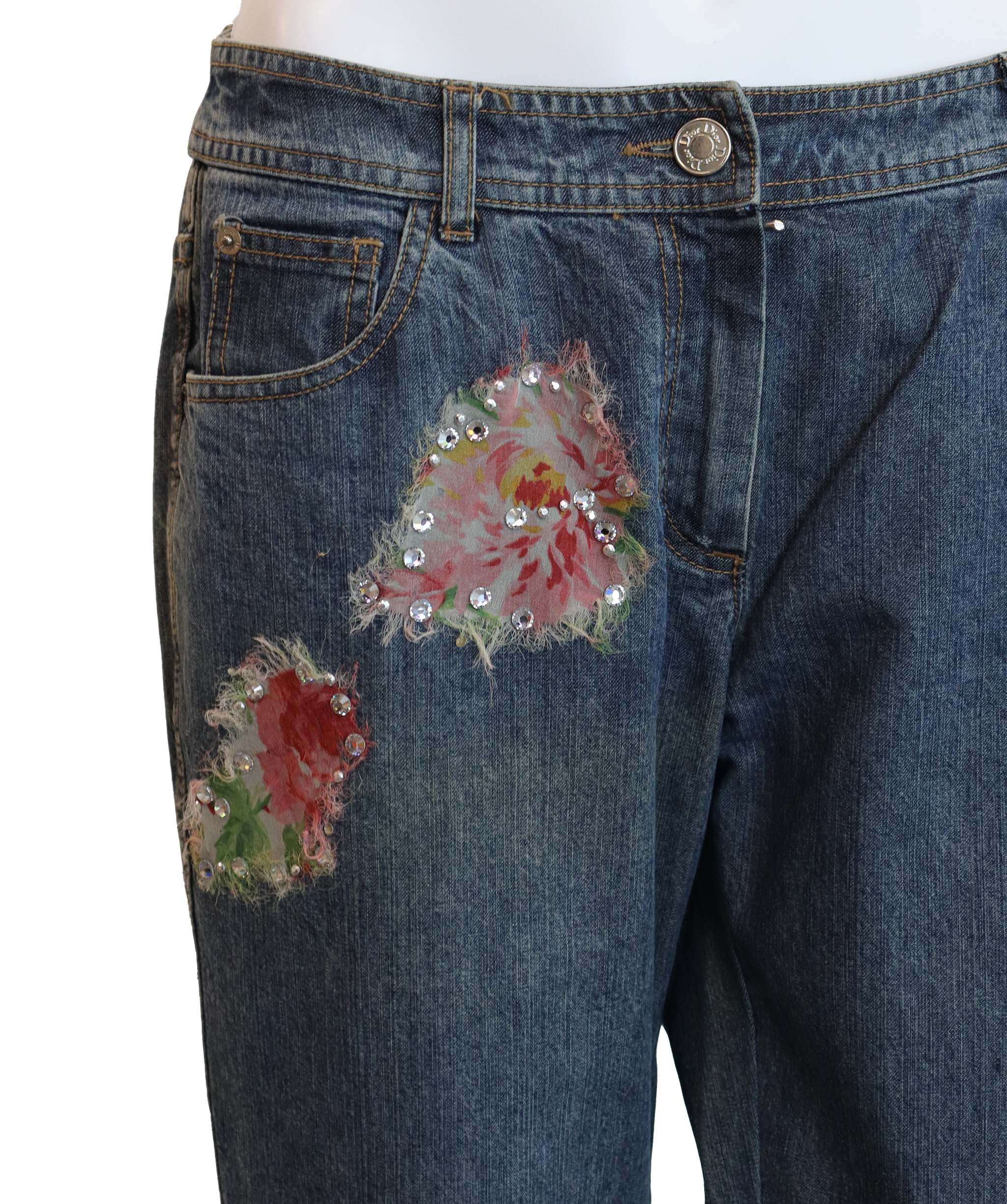 Christian Dior Christian Dior jeans with flowers AGC2599