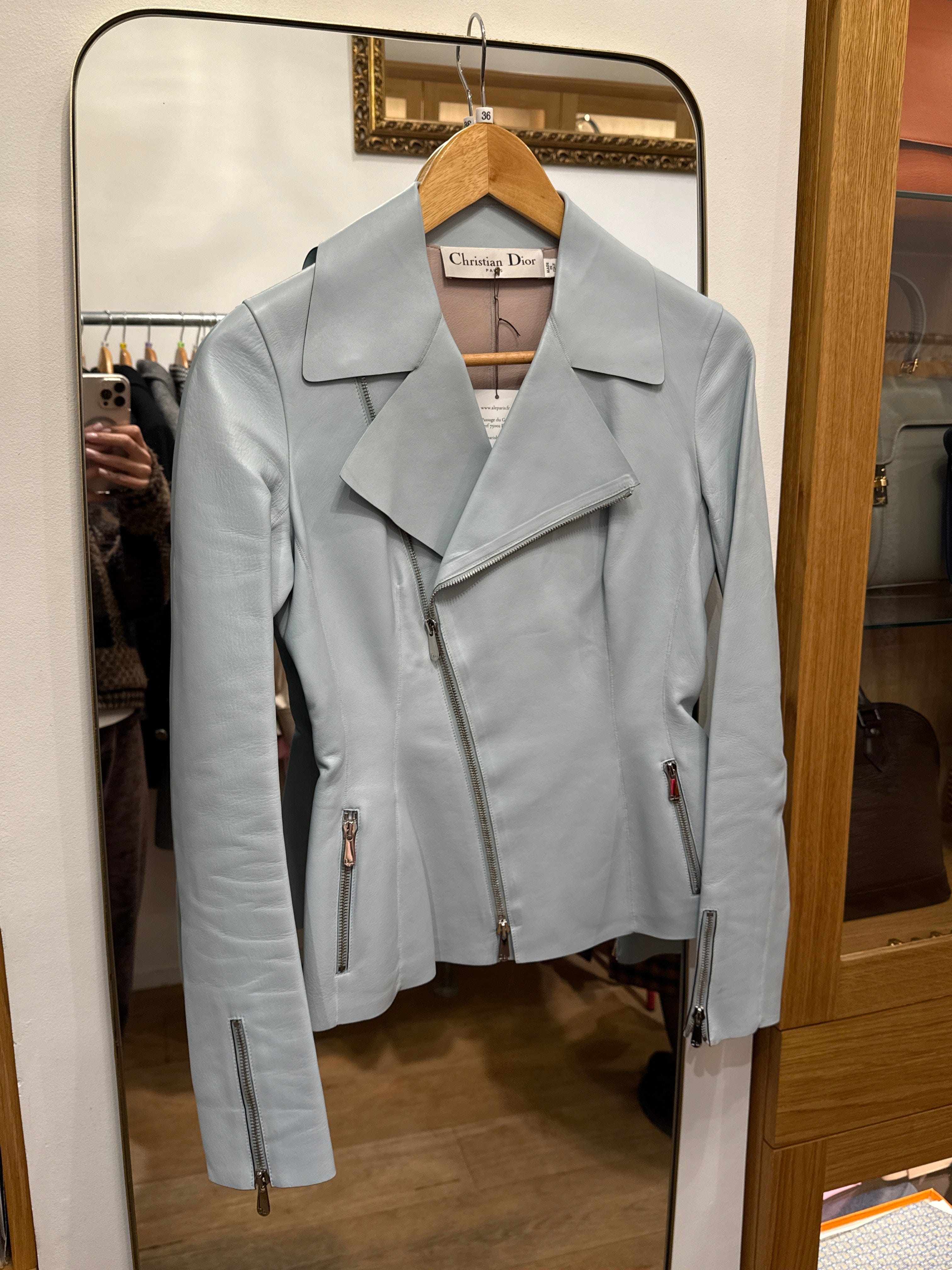 Christian Dior Christian Dior Leather Perfecto bar jacket AGC3038
