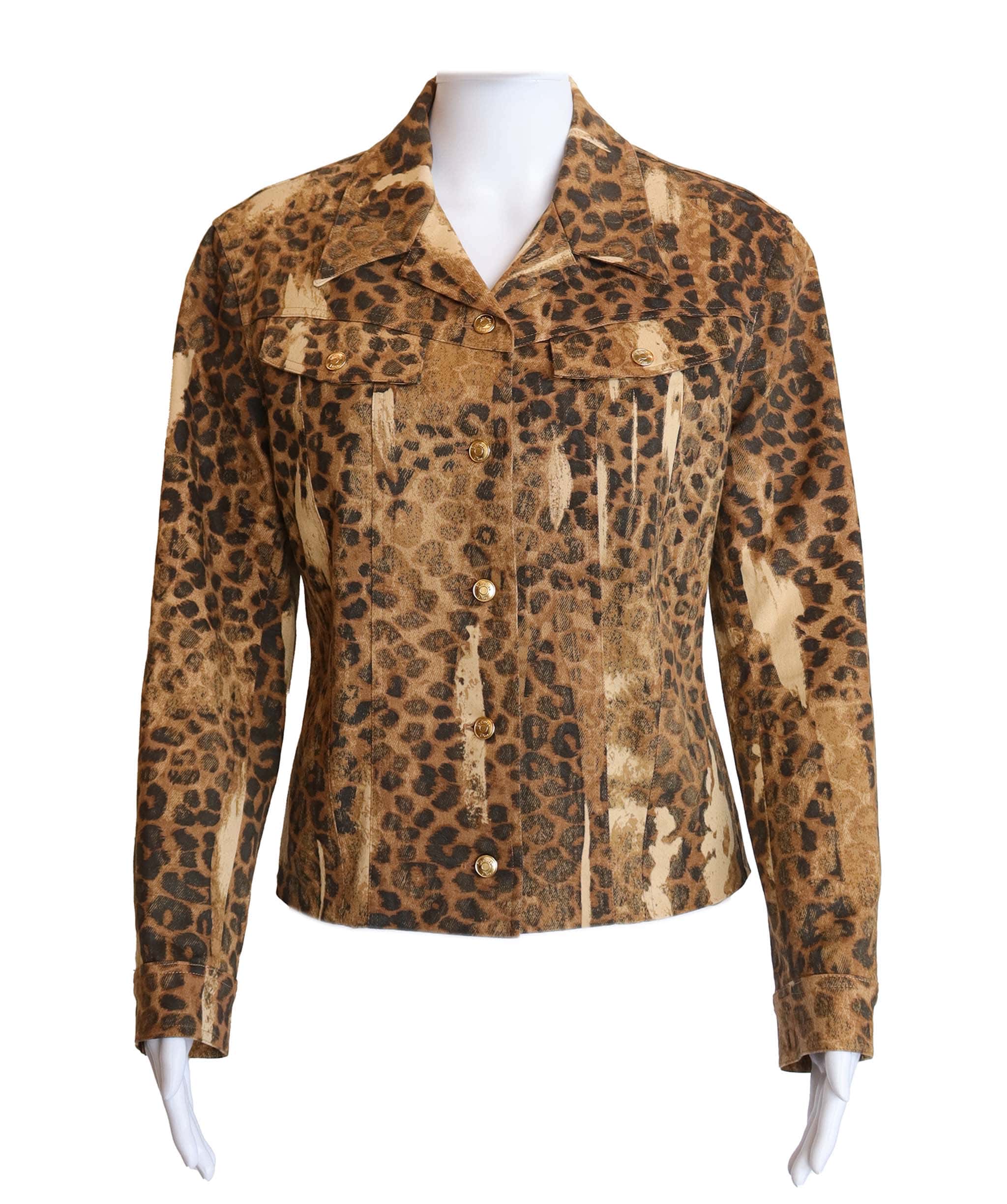 Christian Dior Christian Dior leopard jean jacket AGC2499