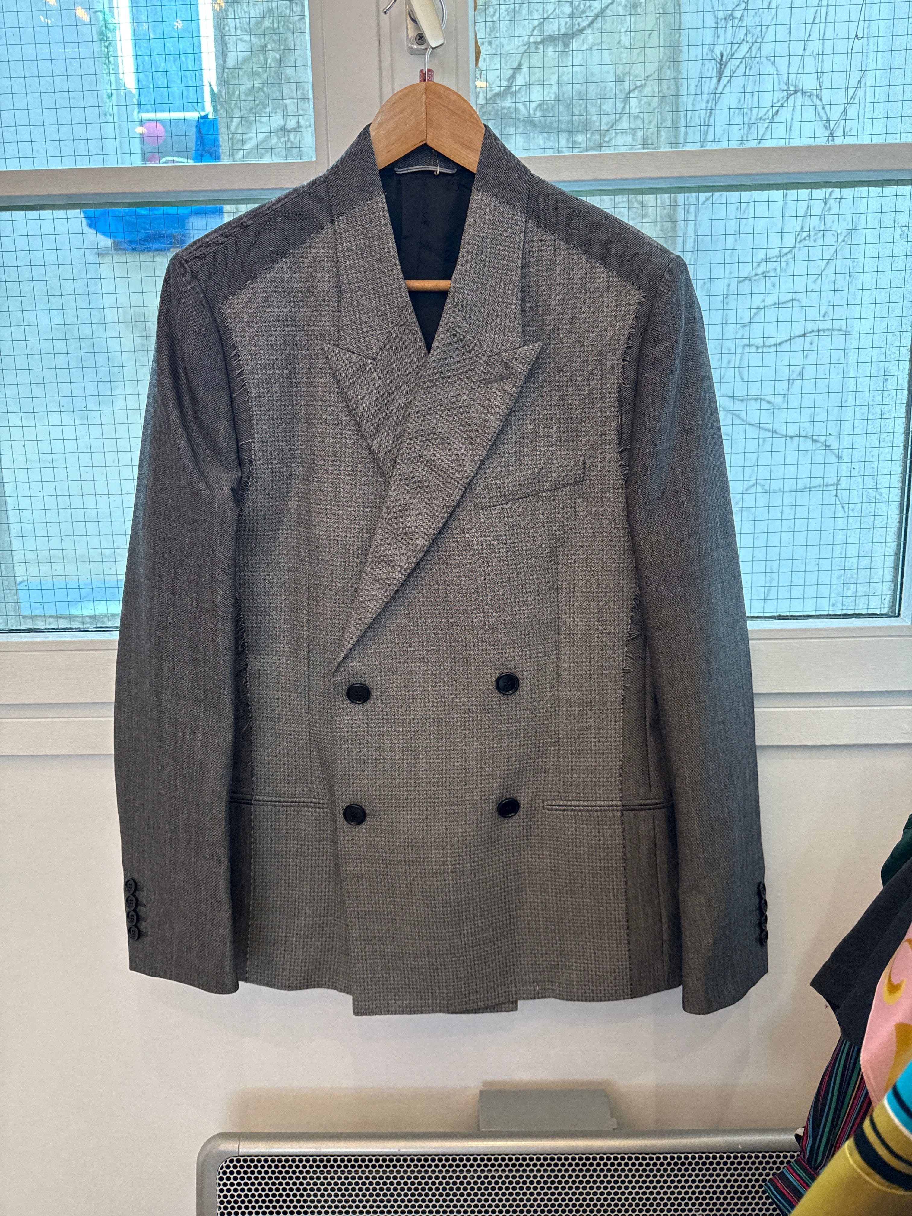 Christian Dior Christian Dior men grey jacket with front detail AGC2677