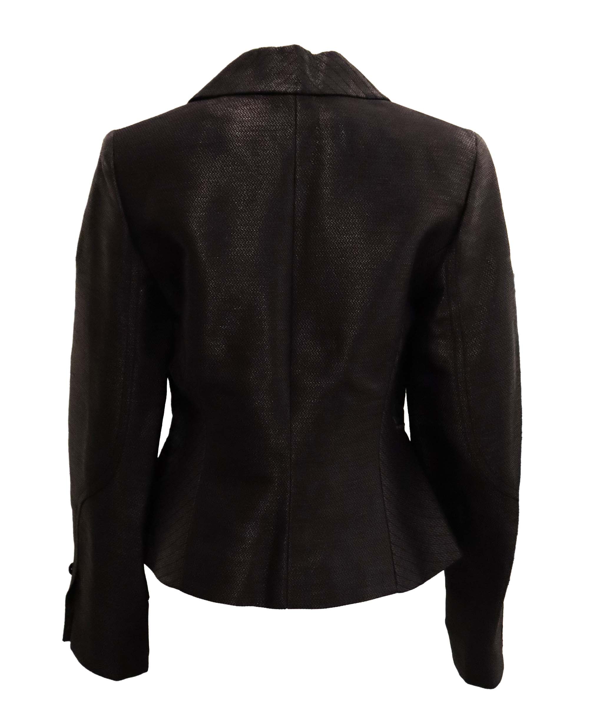 Christian Dior Christian Dior navy blue raphia jaket AGC2605