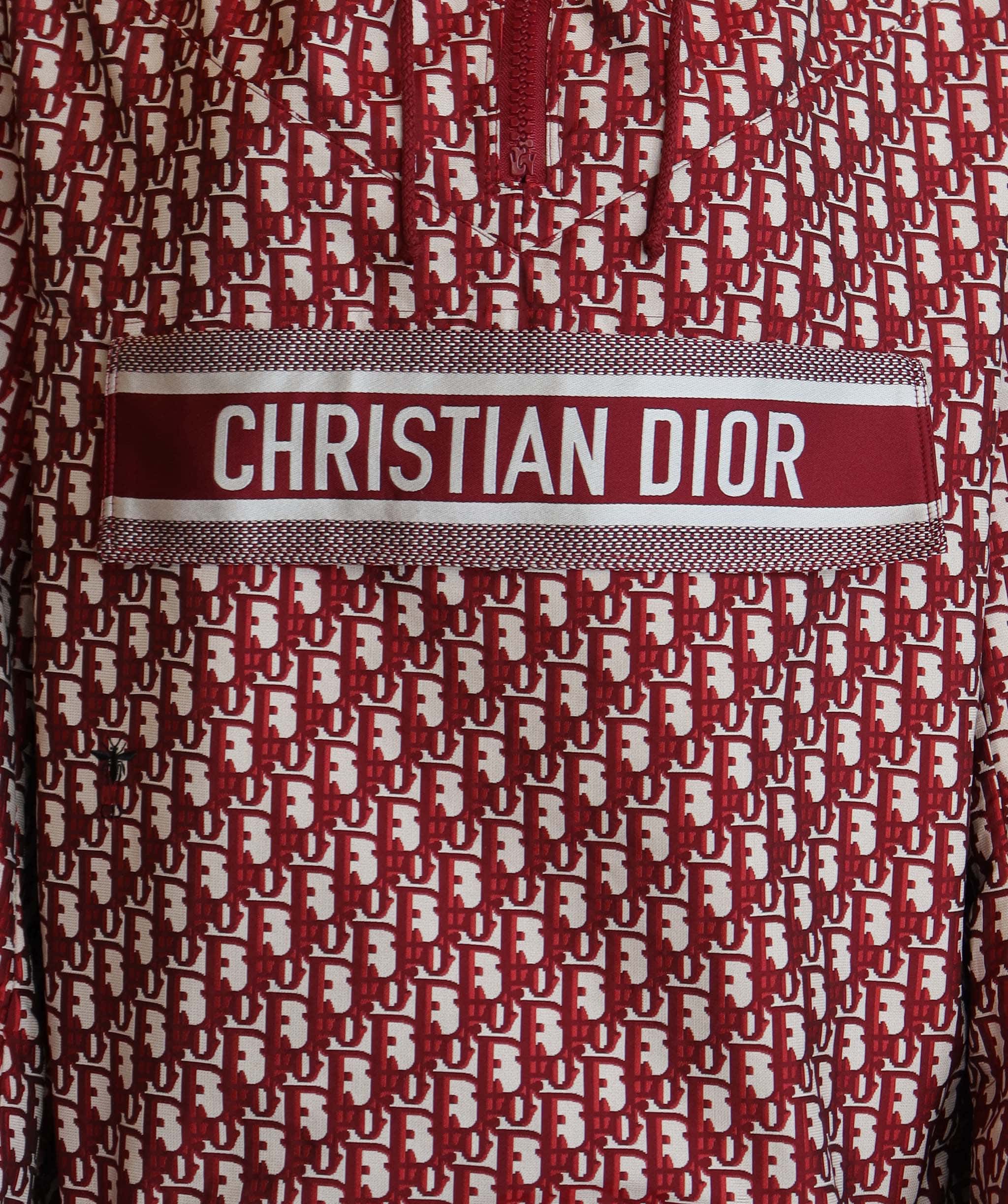 Christian Dior Christian Dior red oblique hoodie AGC2503