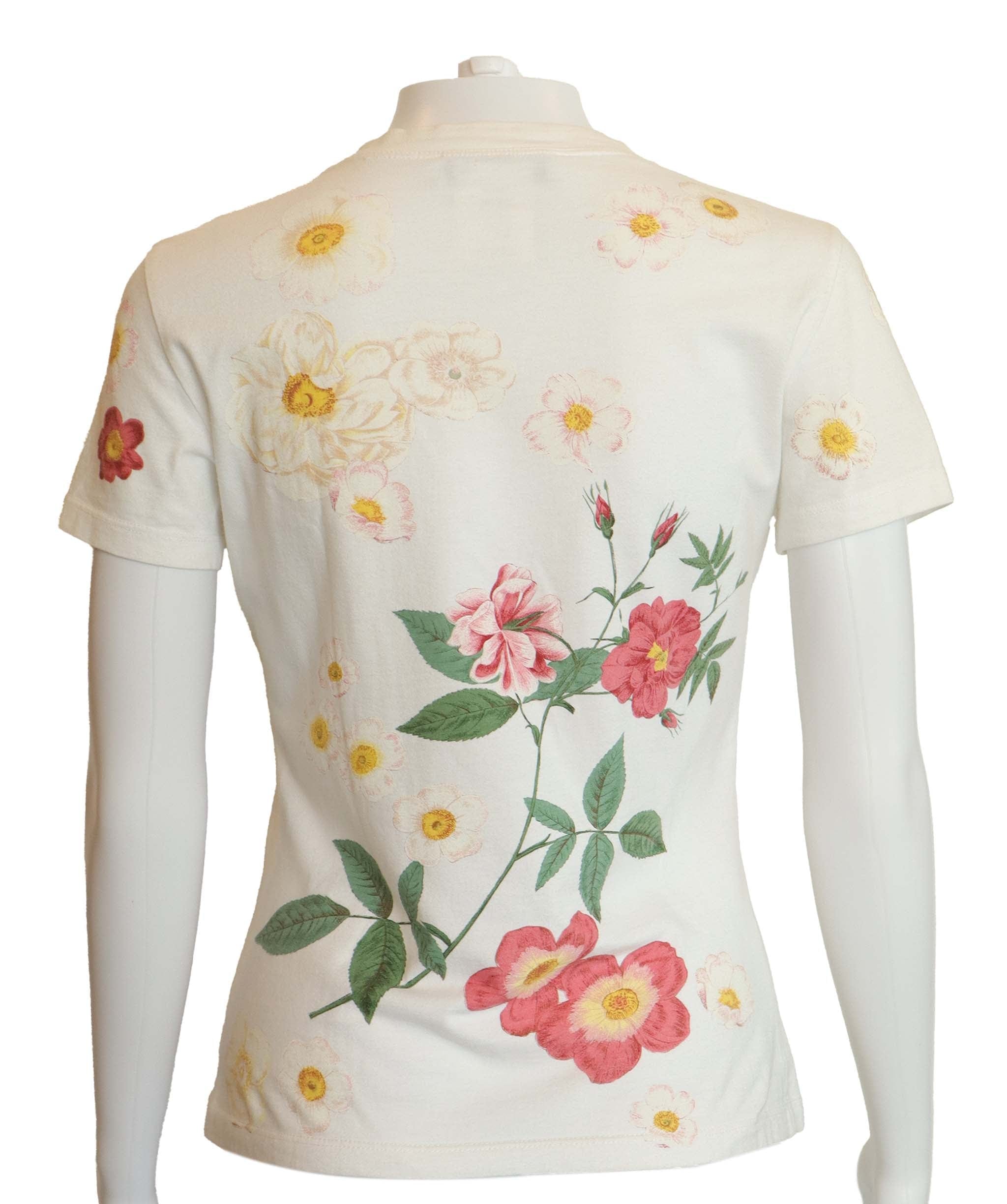 Christian Dior Dior J'Adore Flower Tshirt White Crown DXBS4283
