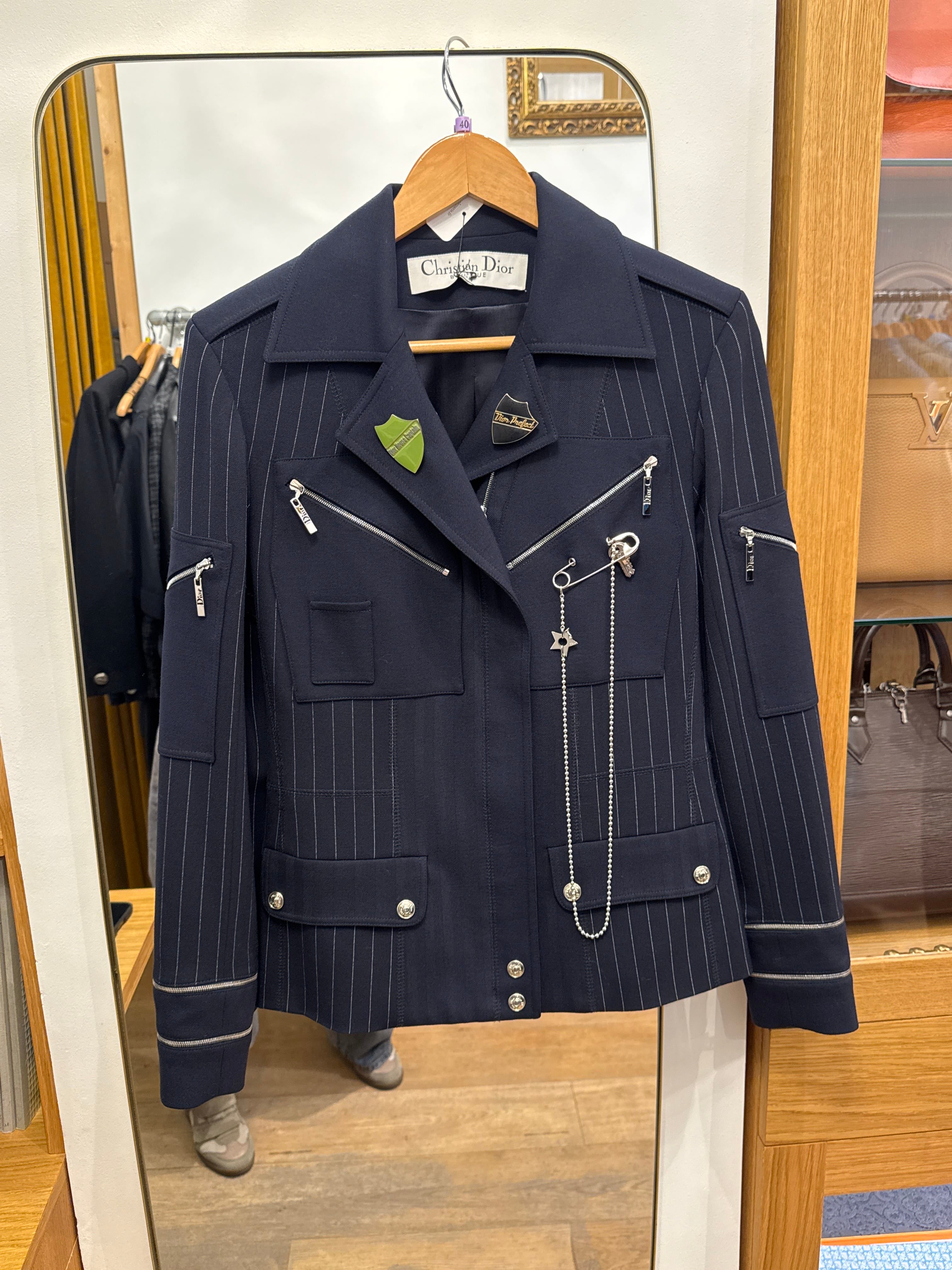 Christian Dior PINSTRIPED NAVY JACKET AGC3305