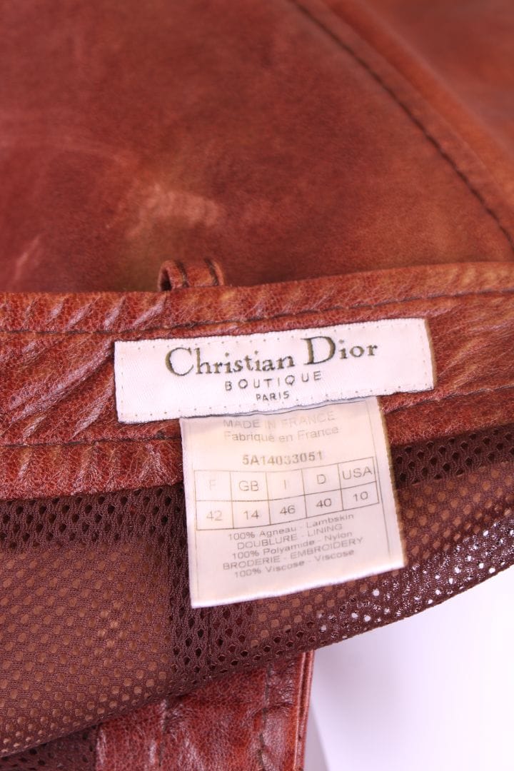 Christian Dior Christian Dior 2005 Collection Embroidered Brown 14
