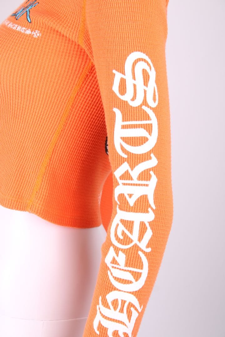 Chrome HEARTS Chrome HEARTS Long Sleeve crop top Orange XS