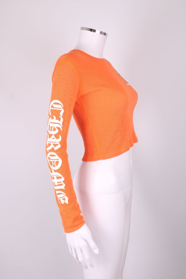 Chrome HEARTS Chrome HEARTS Long Sleeve crop top Orange XS