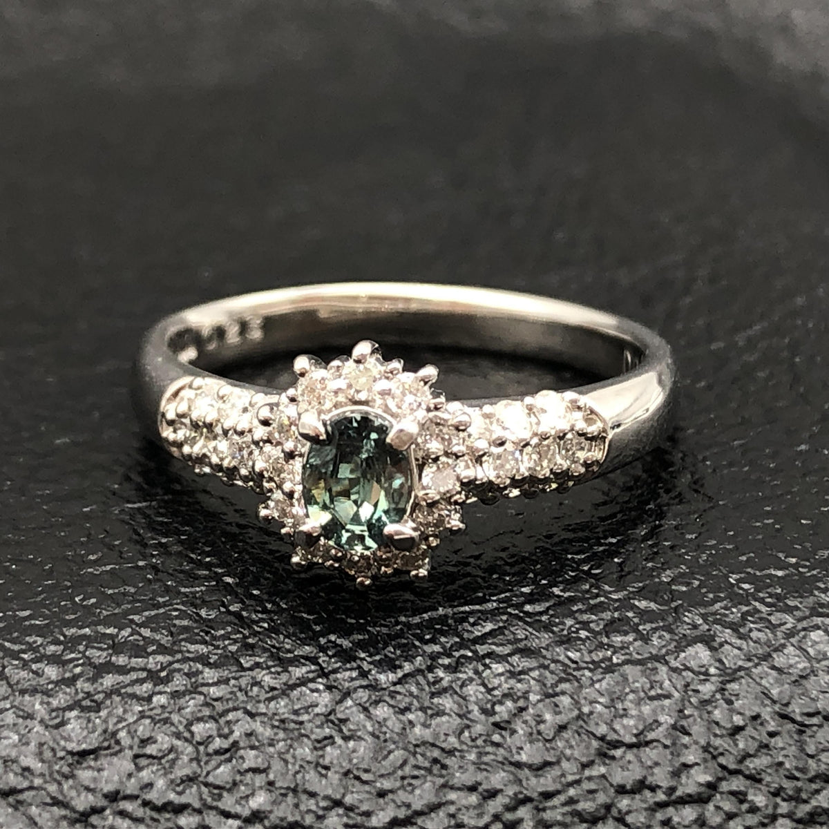 Custom Jewelry Custom Jewelry 1P Alexandrite & Diamond Ring, A(0.23ct), D(0.30ct), PT900, 4.6g, US Size 6.5 C395103