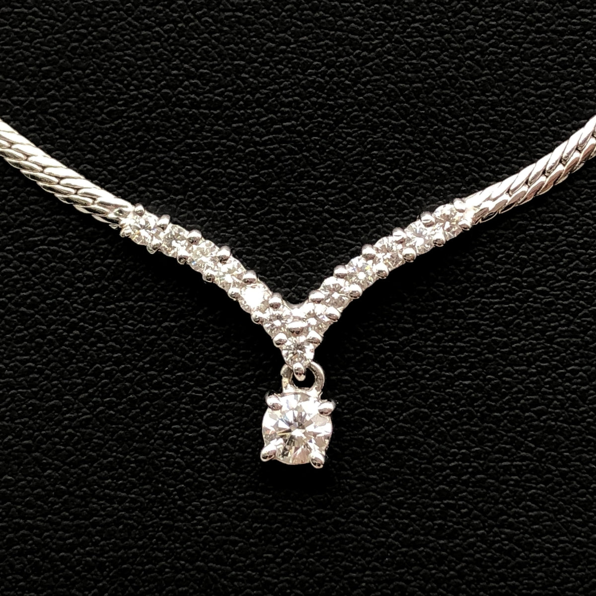 Custom Jewelry Custom Jewelry Diamond Necklace, D(0.23ct/0.33ct), PT900/PT850, 9.0g, 14inch C410204