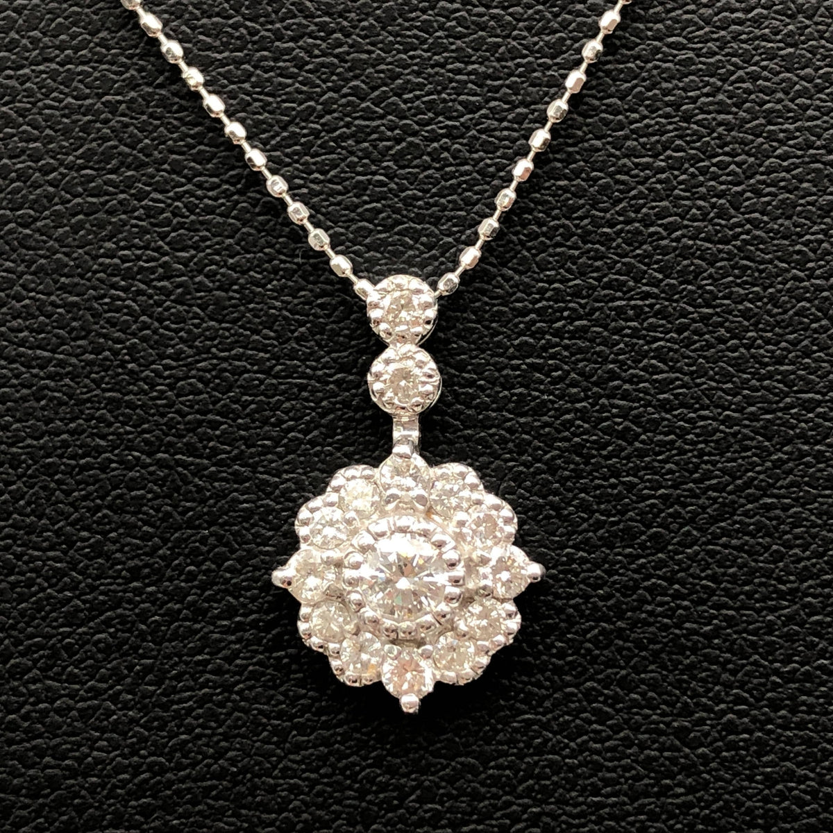 Custom Jewelry Custom Jewelry Diamond Necklace, D(0.5ct), K18WG, 2.6g, 16inch C387953