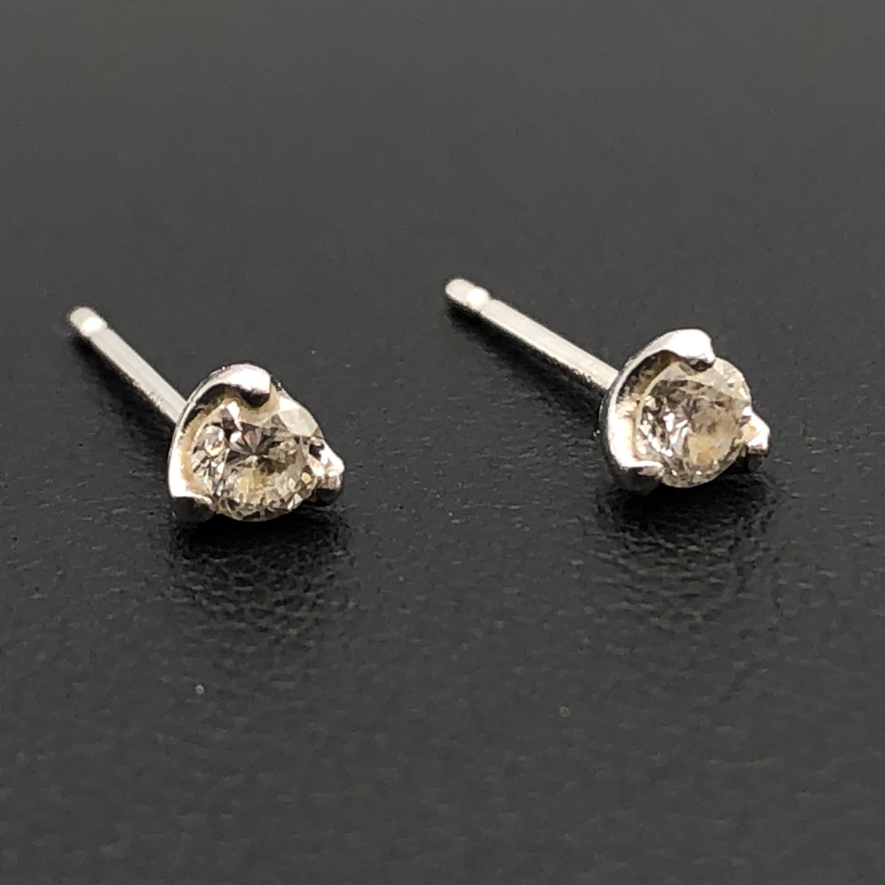 Custom Jewelry Custom Jewelry Diamond Pierces, D(0.15ct/0.15ct), PT900/K18WG, 0.5g C355490