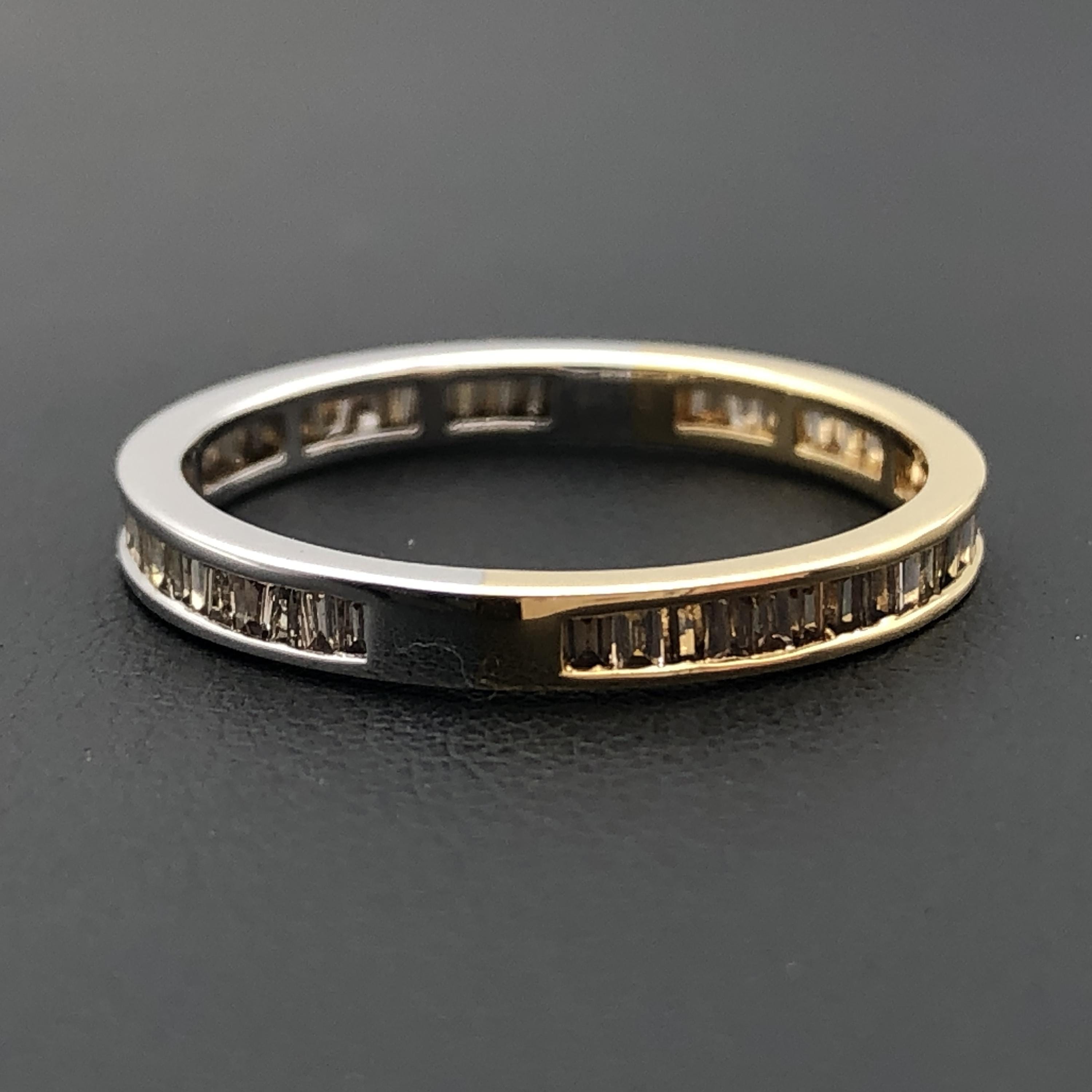 Custom Jewelry Custom Jewelry Diamond Ring, D(0.50ct), K18YG/WG, 2.2g, US Size 8.5 C387039