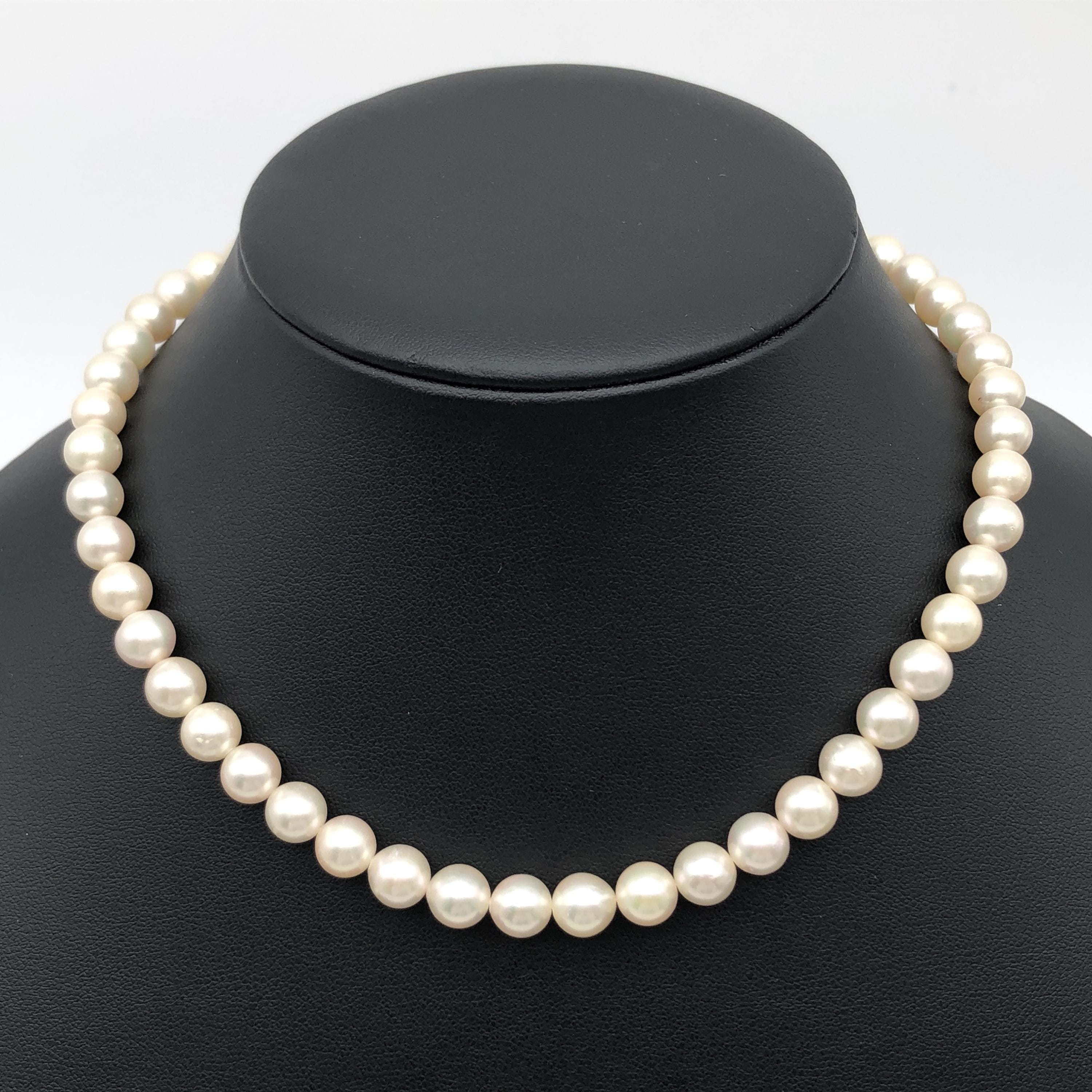 Custom Jewelry Custom Jewelry Pearl Strand Necklace, SV, 34.7g, 14inch C387482