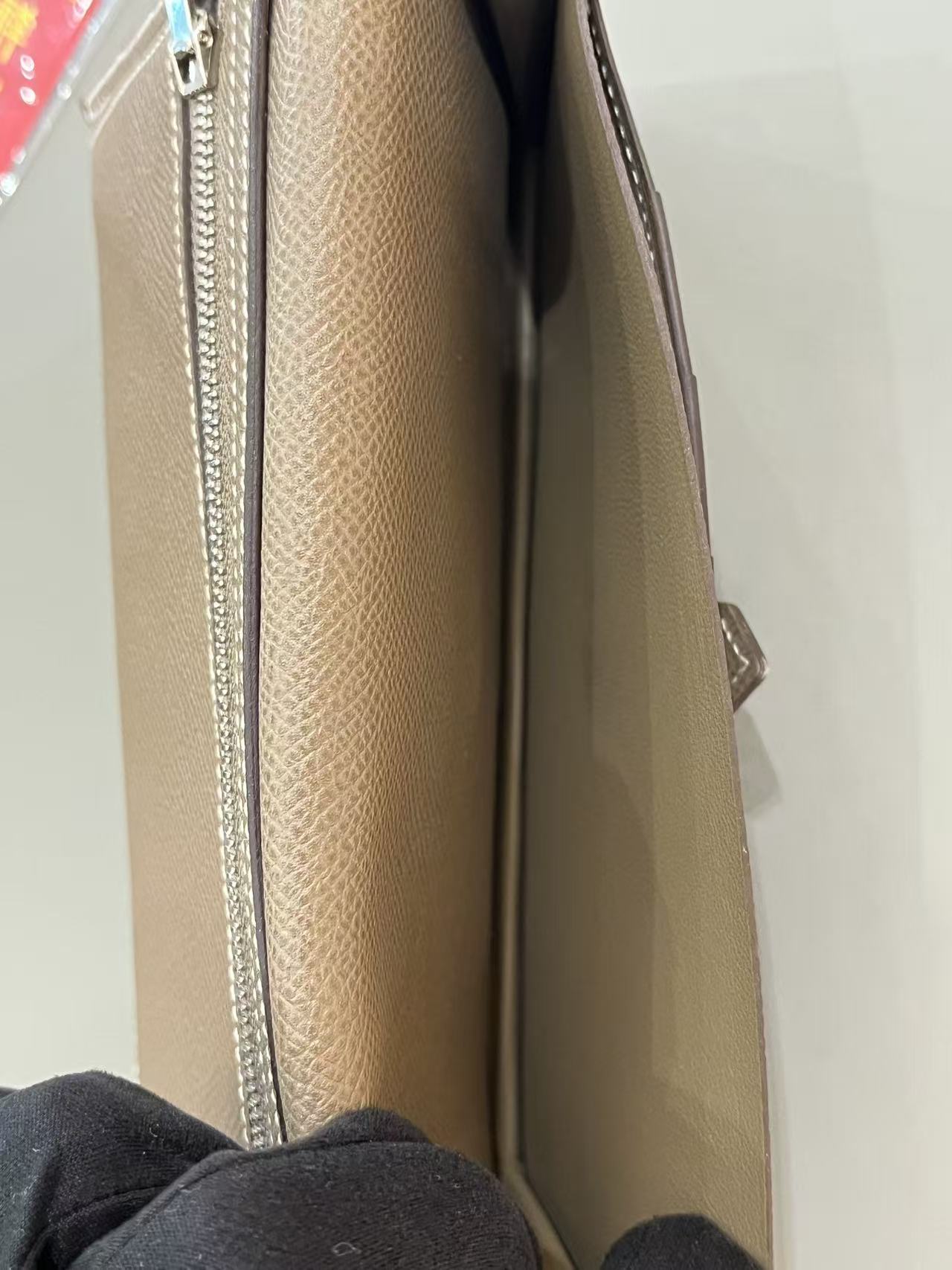 Hermès Bearn Long Wallet - Etoupe (Elephant Grey)