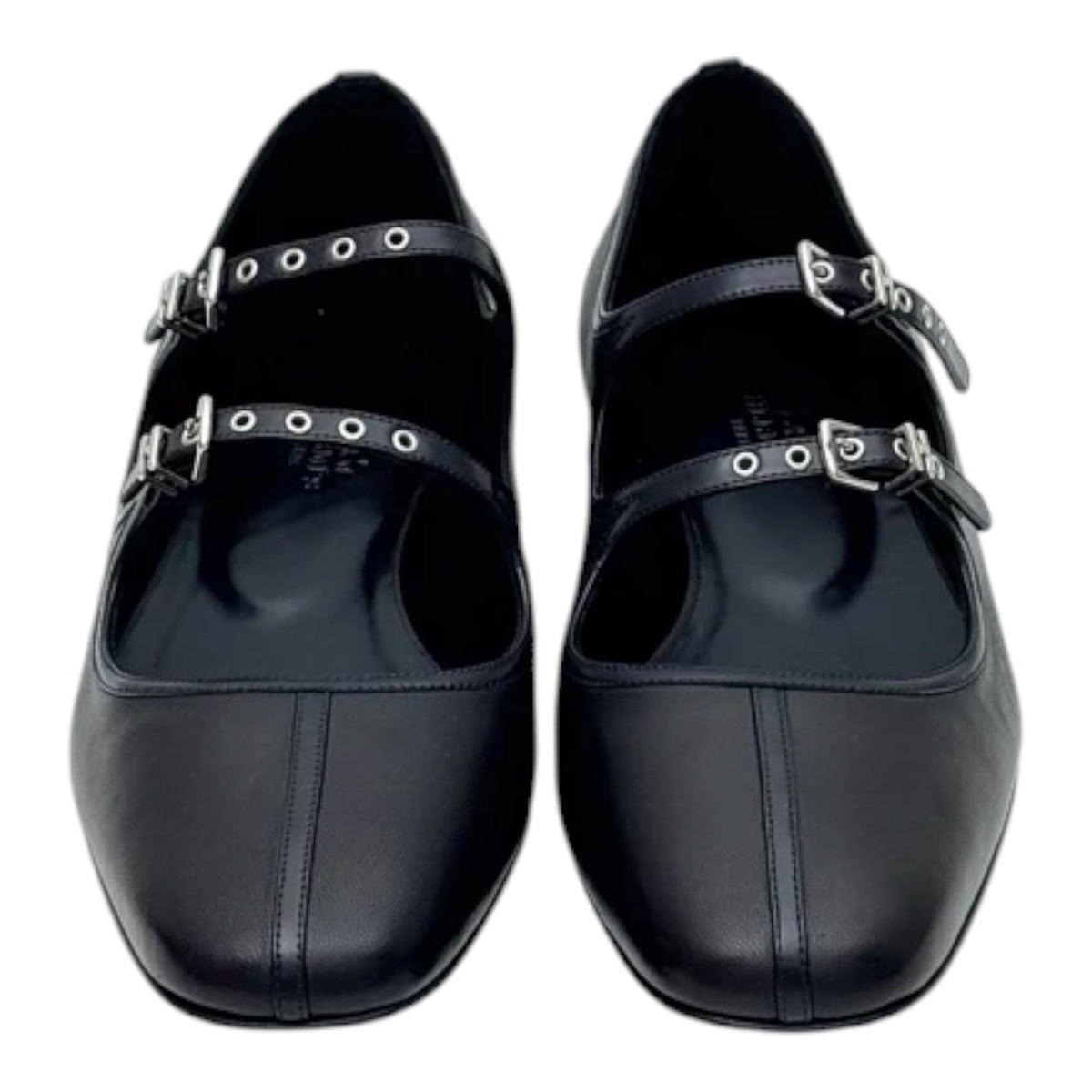 Hermes Black Lilia Ballet Flat Shoes - size 38.5
