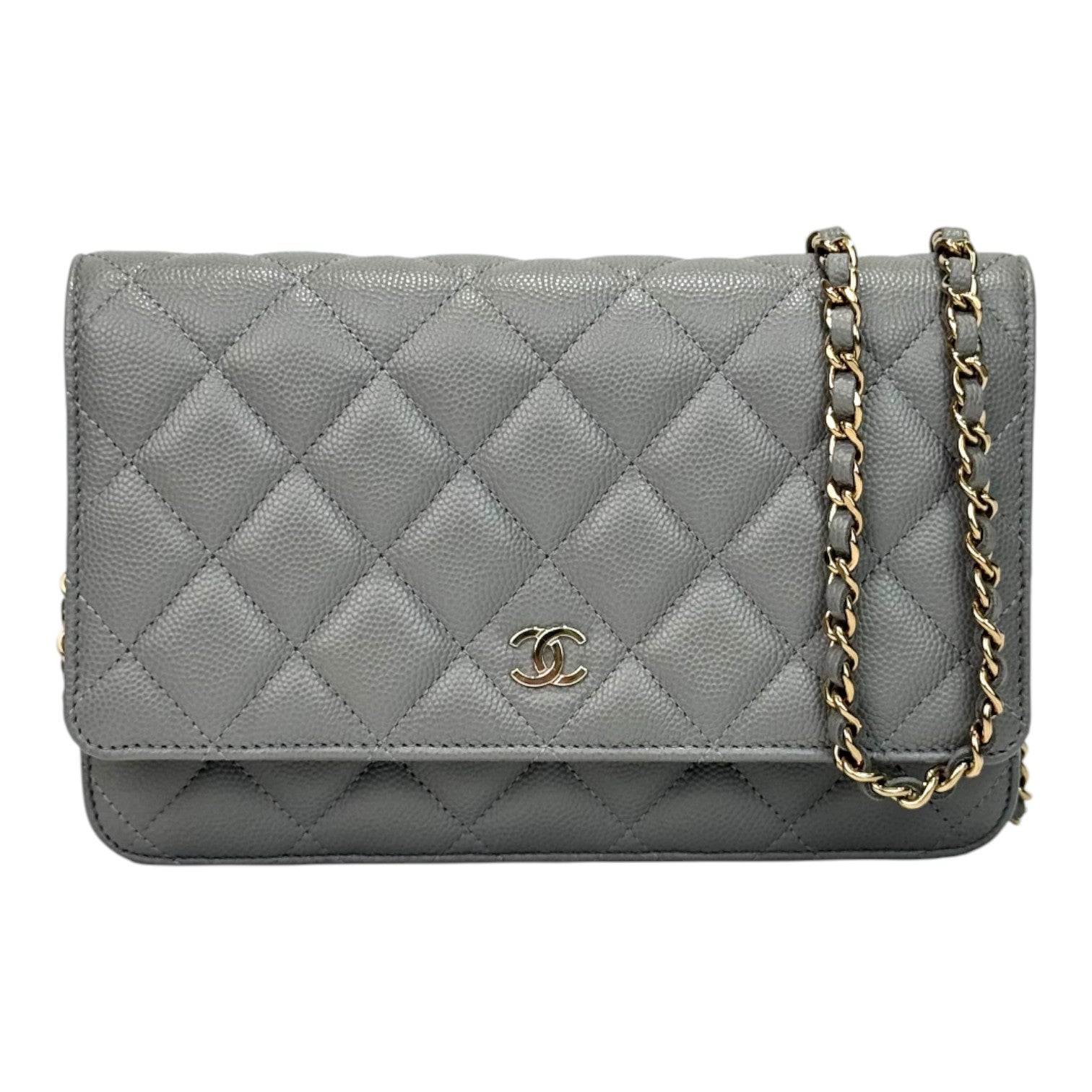 Chanel Wallet on Chain Gray Caviar Bag